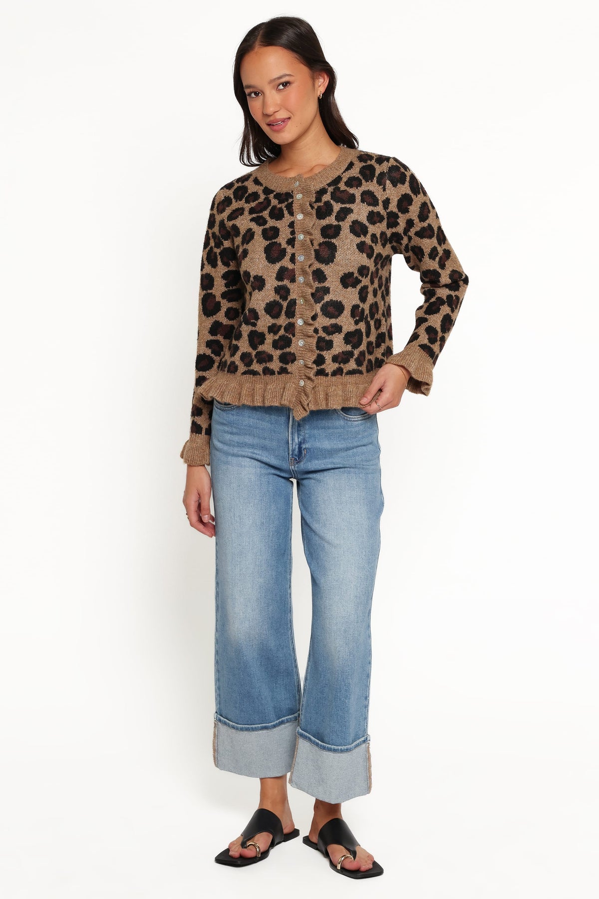 Asha Cardigan in Brown Leopard – view 5 of 7
