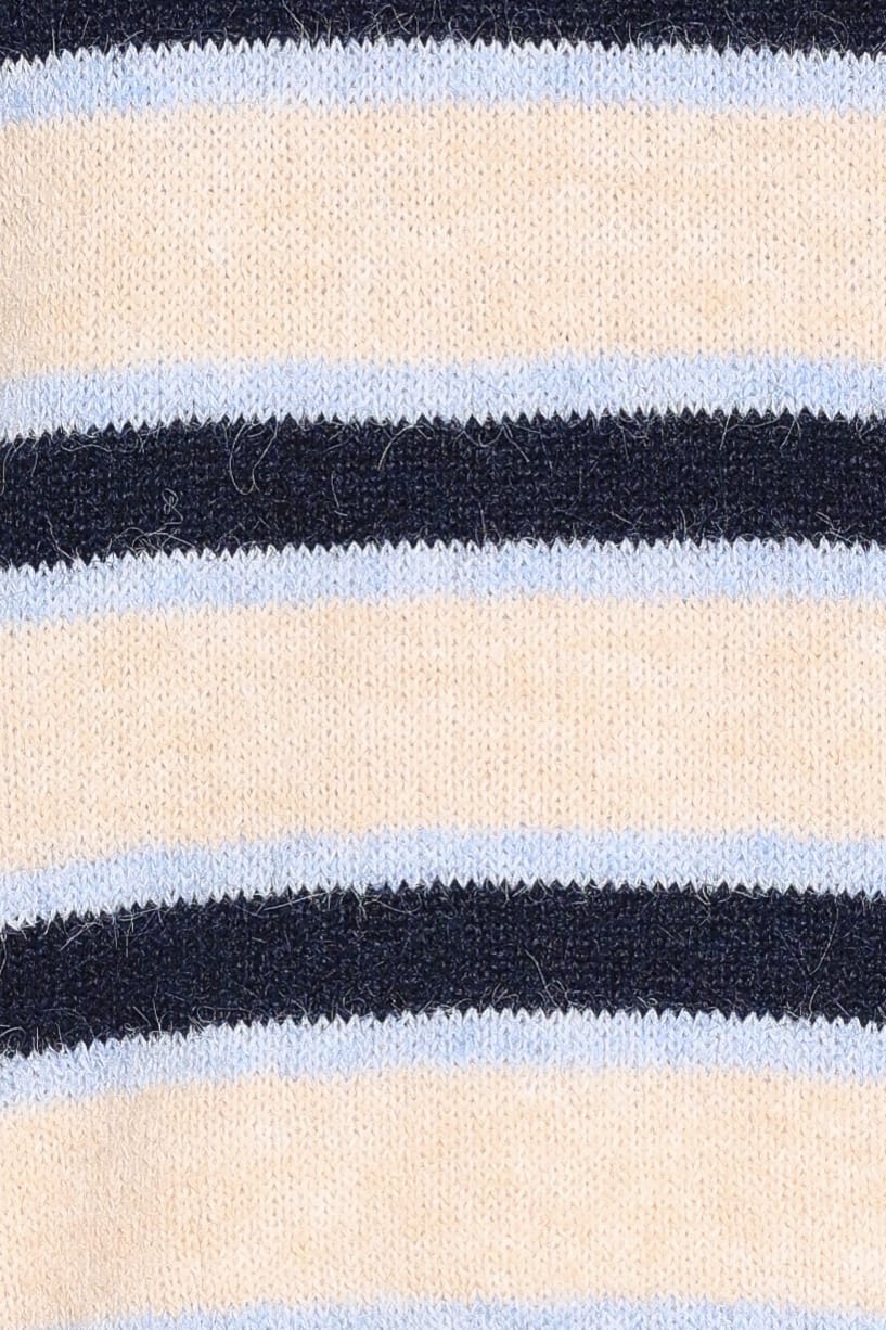 Renae Knit Sweater in White Blue Stripe – view 6 of 6