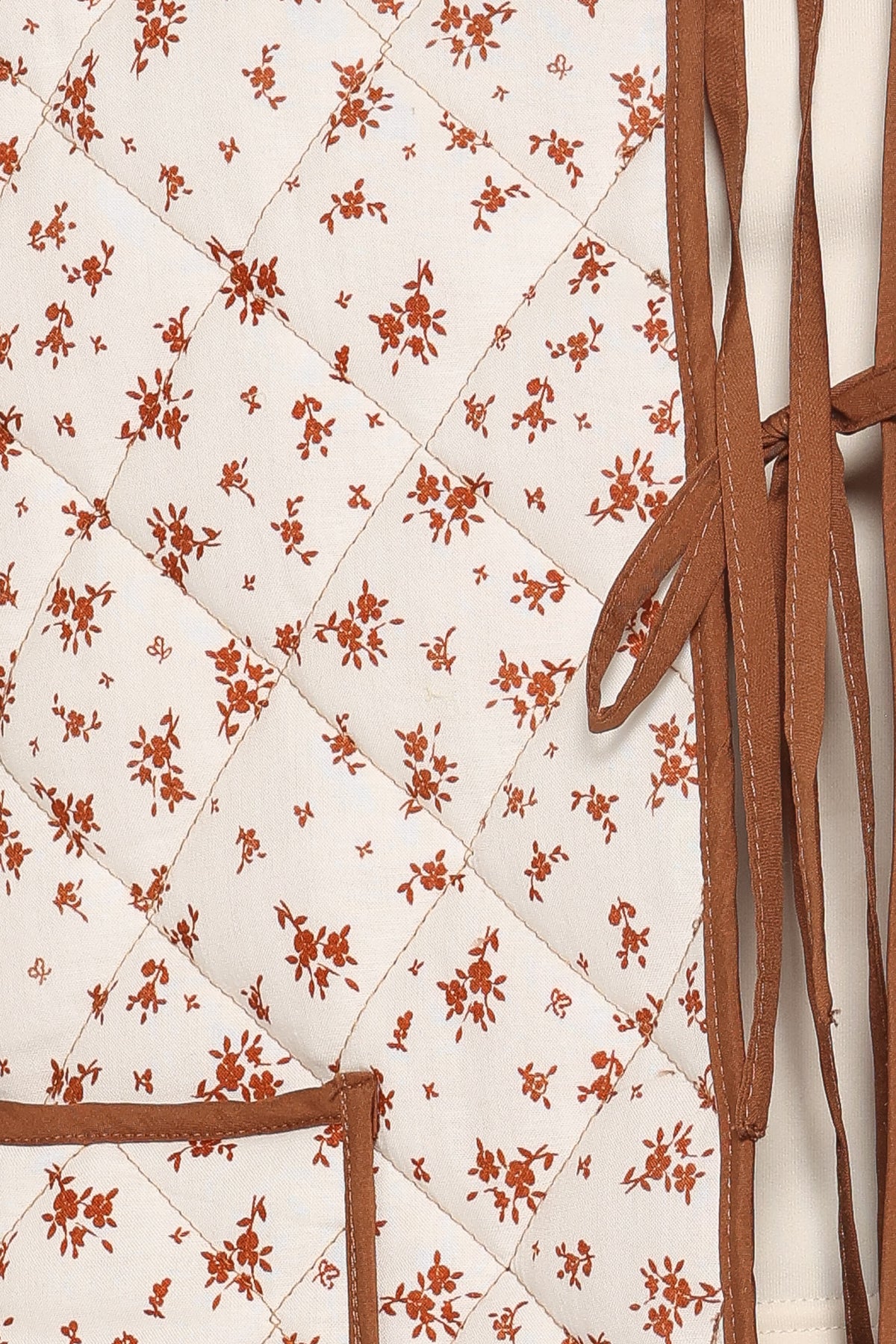 Cindie Quilted Jacket in Brown Ditsy Floral – view 6 of 6