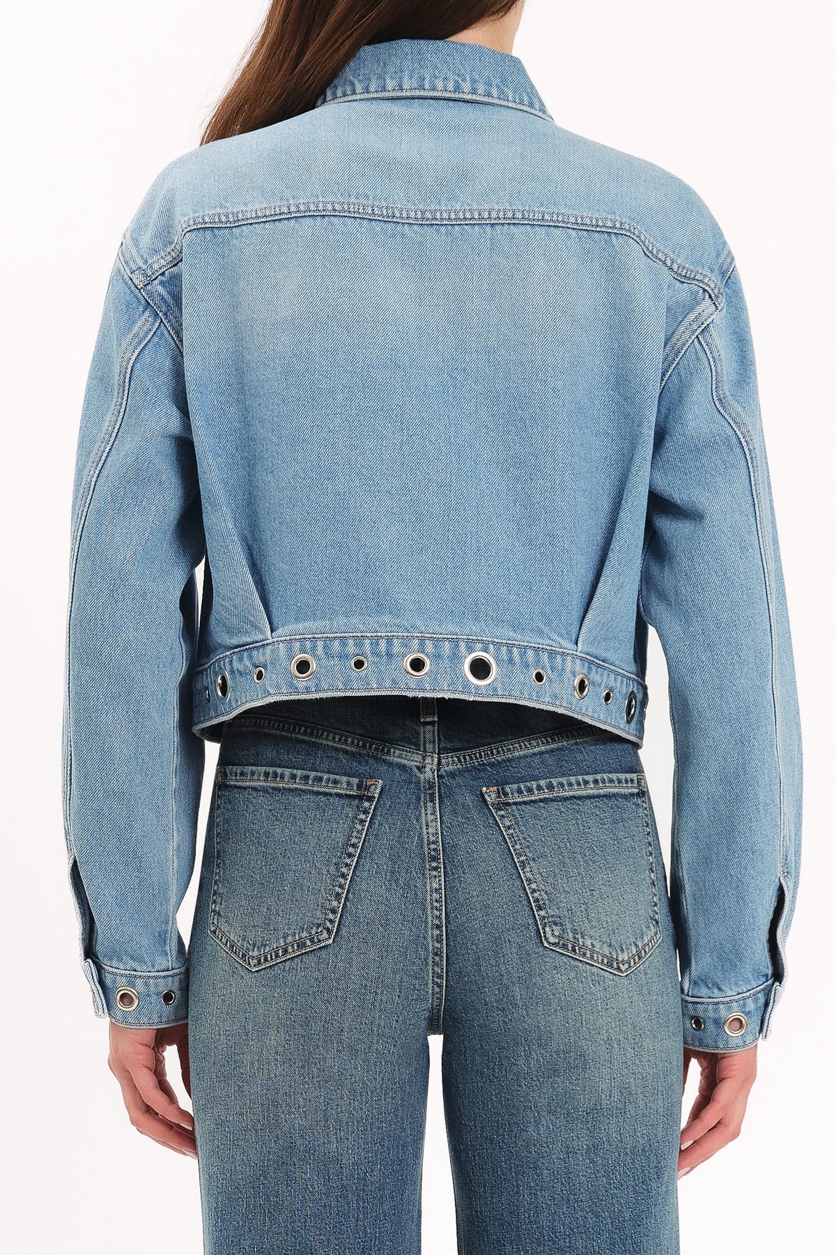 Daze Del Mar Cropped Denim Jacket in Pulse – view 3 of 3