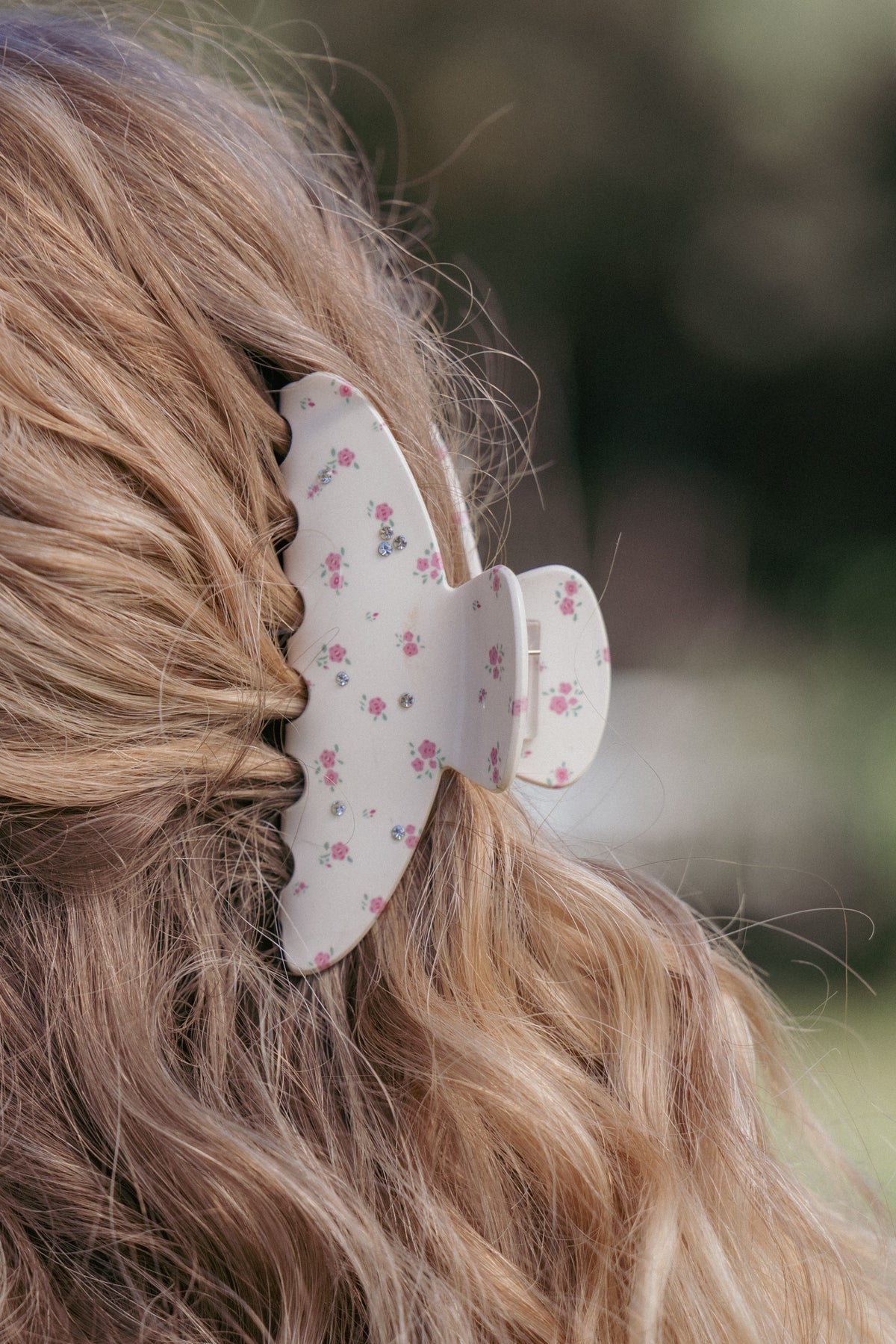 Adelaide Hair Clip in Cream Floral – view 2 of 2