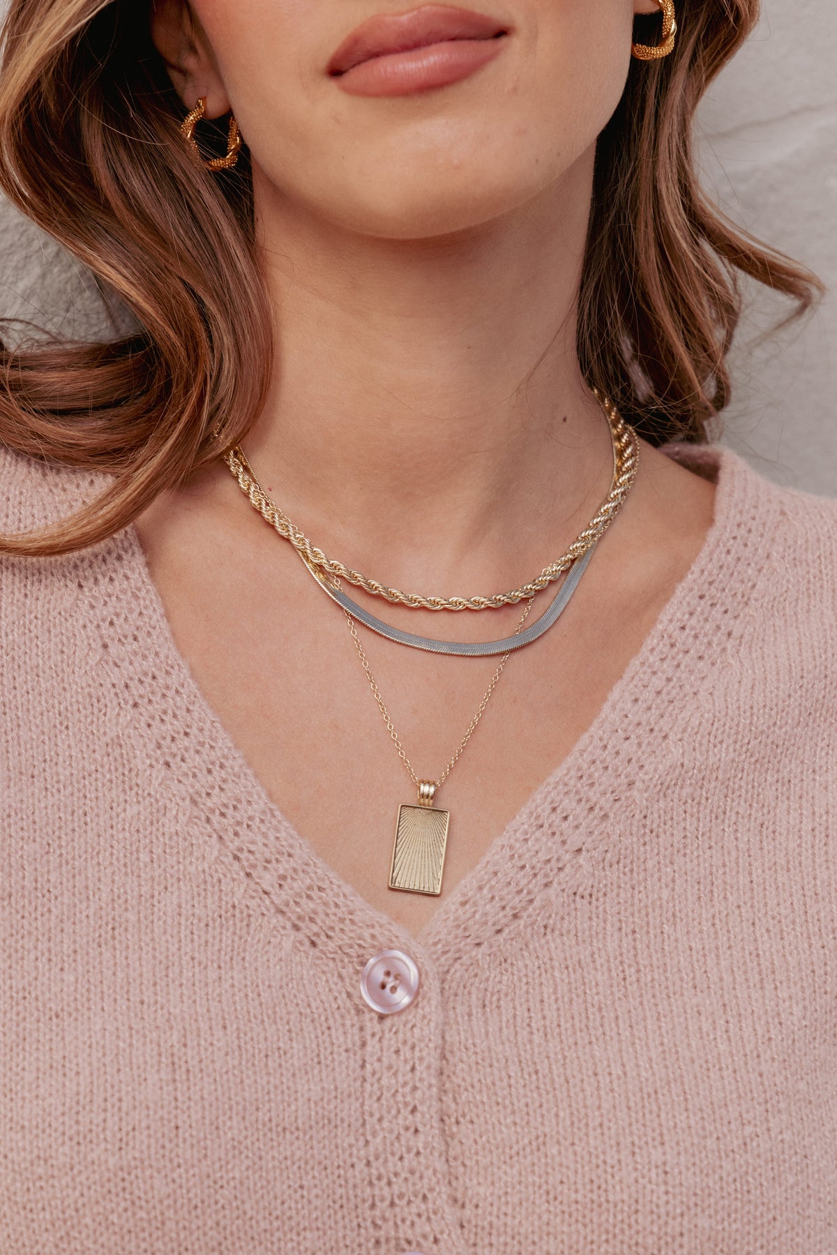 Amber Necklace in Gold – view 1 of 3