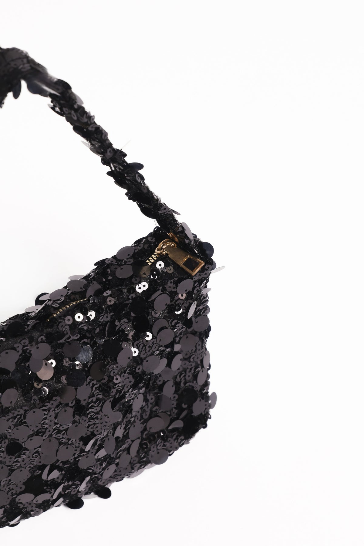Annika Sequin Shoulder Bag in Black – view 2 of 3