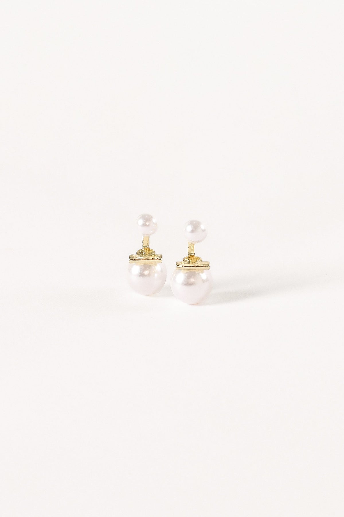 Astrid Pear Earrings in Gold – view 3 of 3