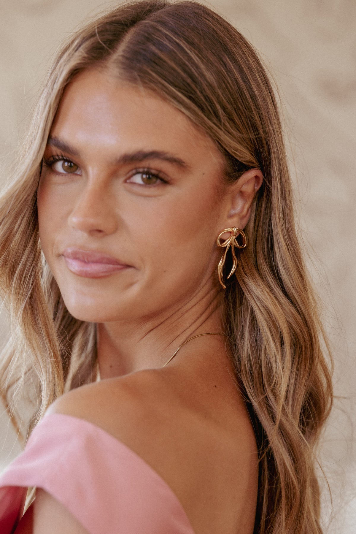 Avery Bow Earrings in Gold – view 4 of 4