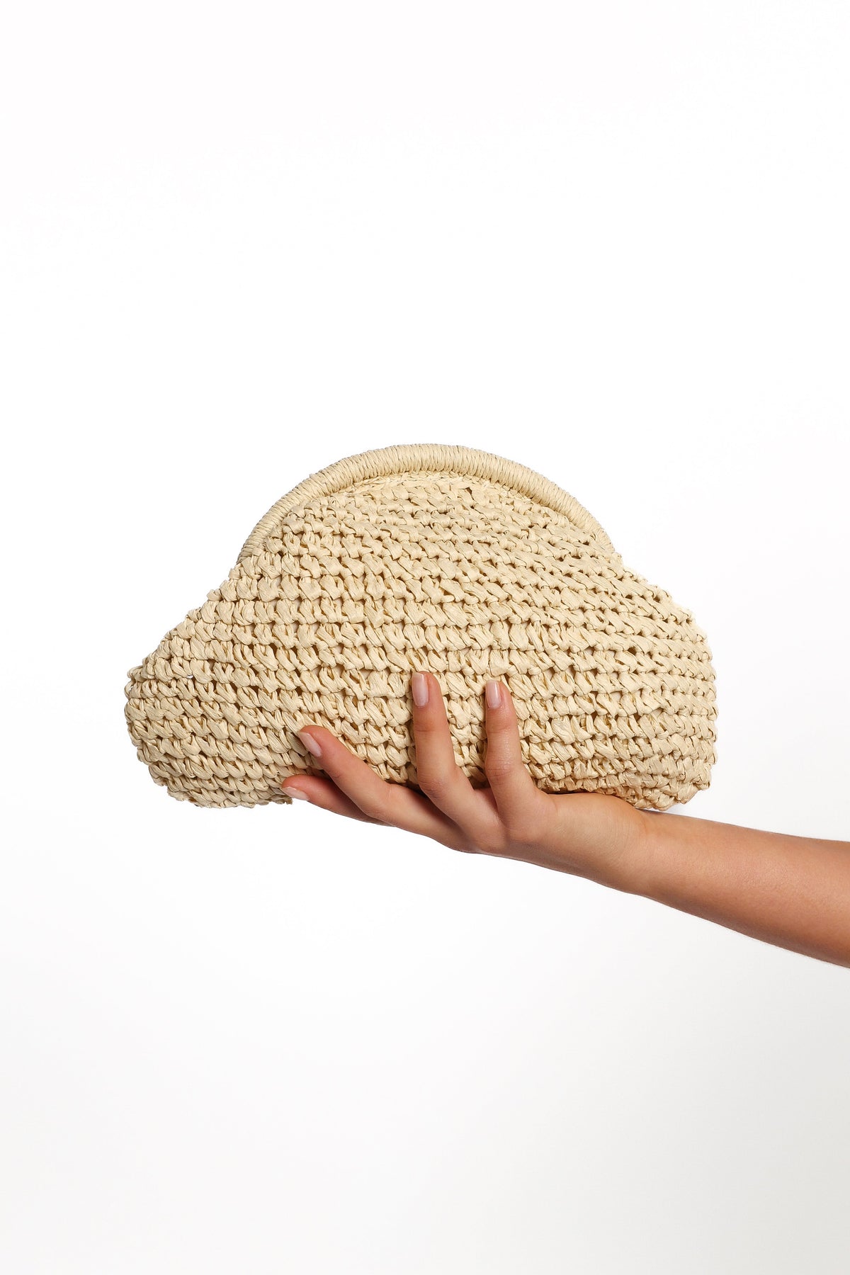 Bett Clutch Bag in Natural/Raffia – view 4 of 4