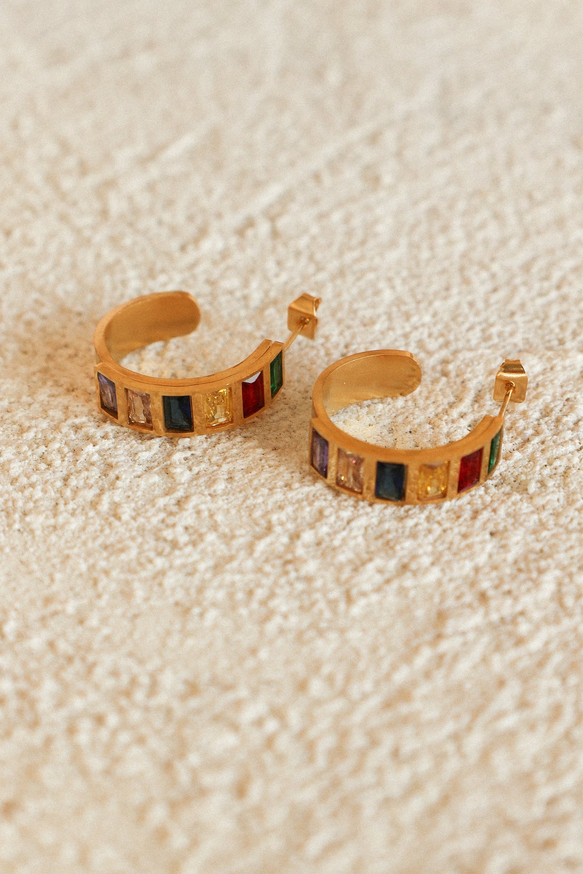 Blythe Hoop Earrings in Gold Multi – view 4 of 4