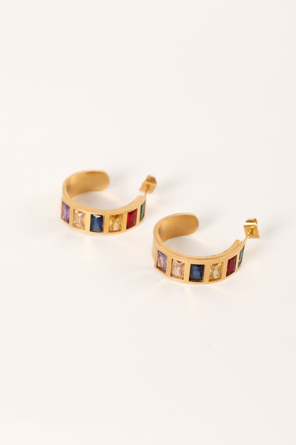 Blythe Hoop Earrings in Gold Multi – view 2 of 4