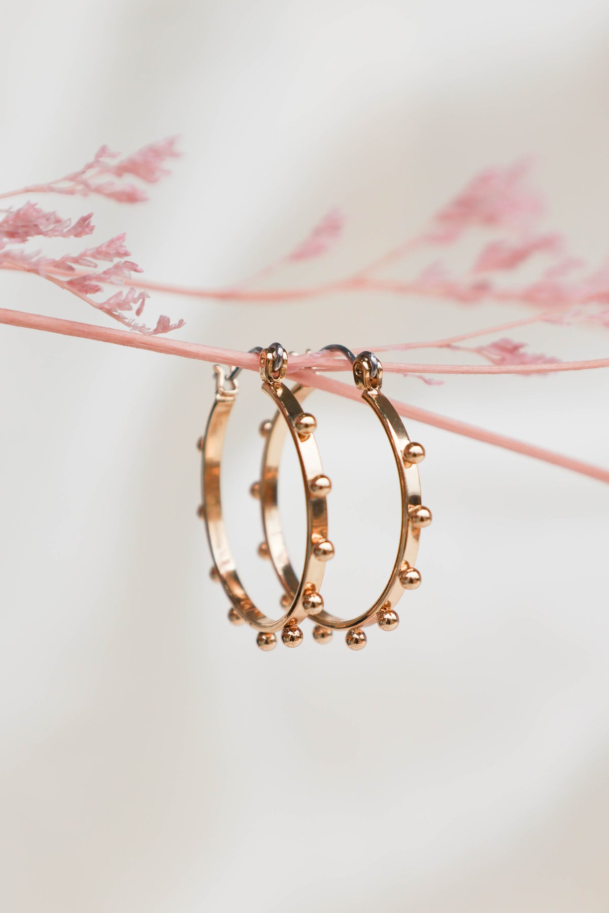 Caroline Hoop Earrings in Gold – view 2 of 5