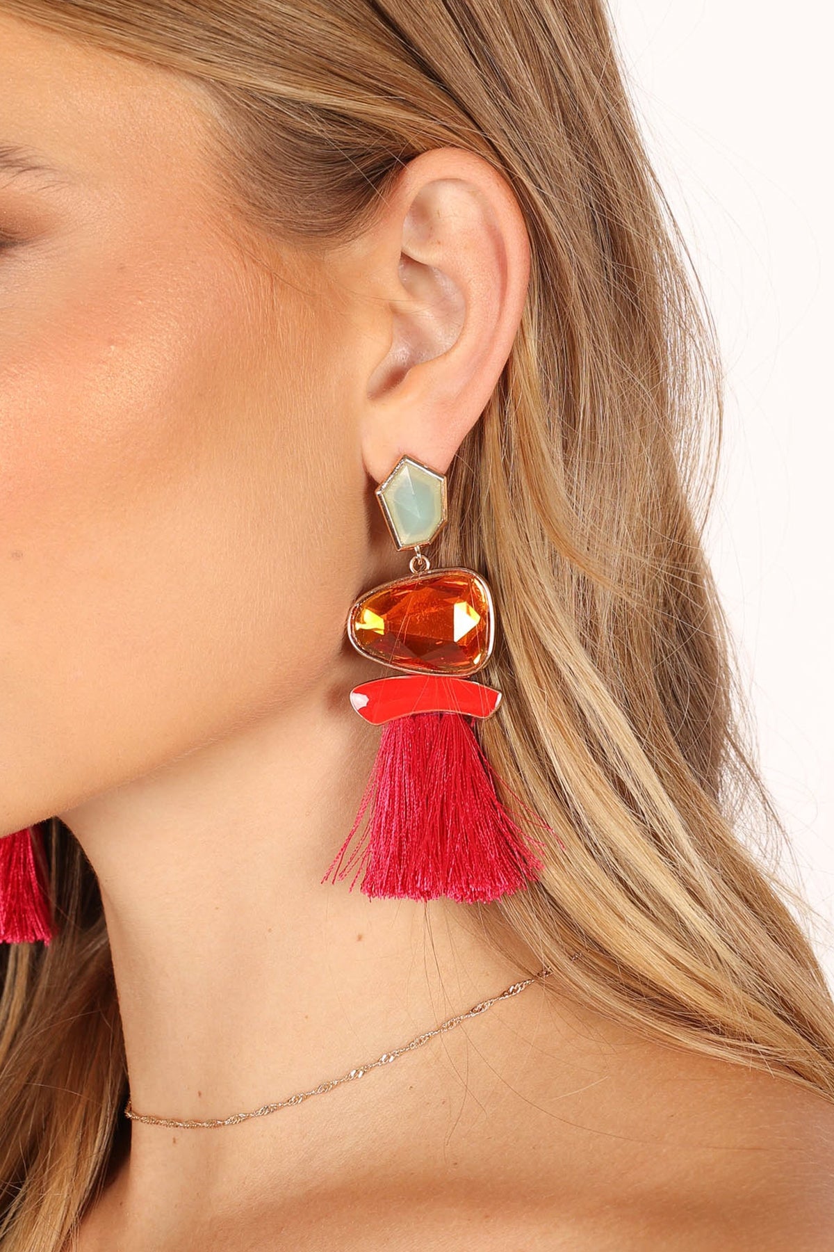 Cora Fringe Earrings in Multi – view 5 of 5