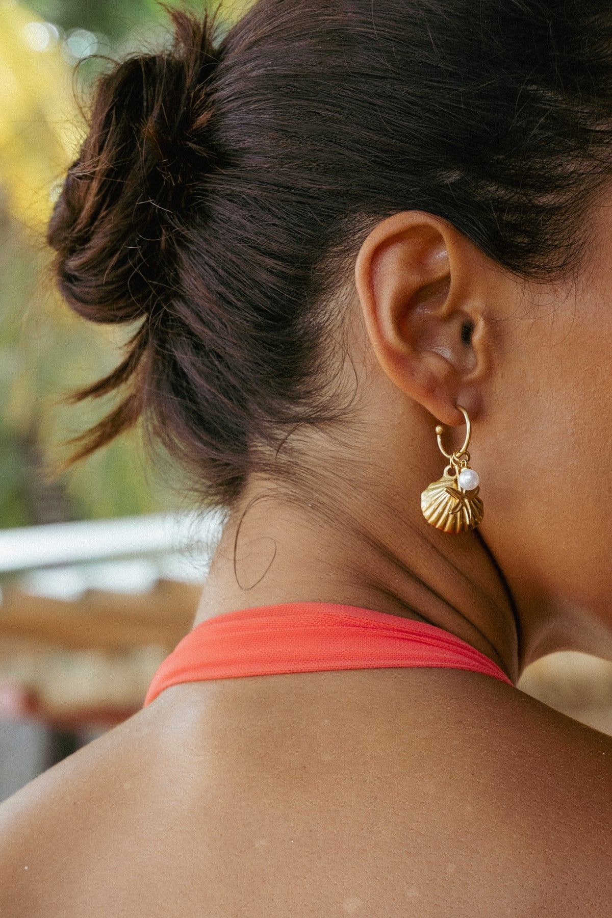 Cypress Earrings in Gold – view 1 of 5