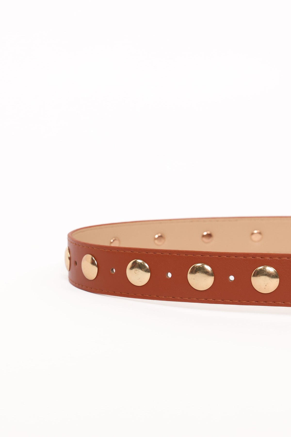 Dallas Studded Belt in Tan – view 3 of 3