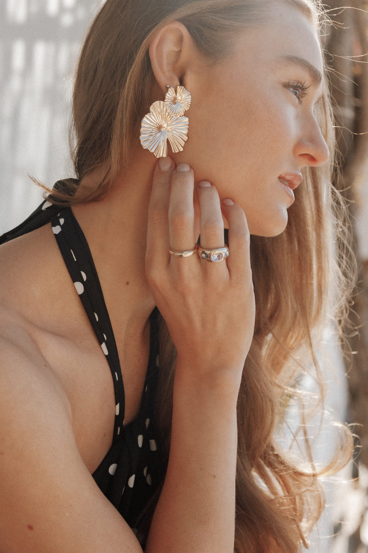 Delia Earrings in Gold – view 1 of 5
