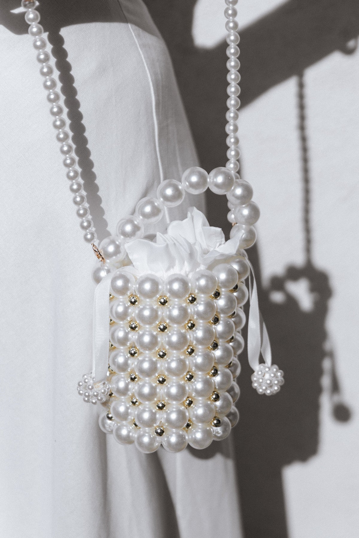 Eleanor Beaded Bag in Pearl – view 5 of 7