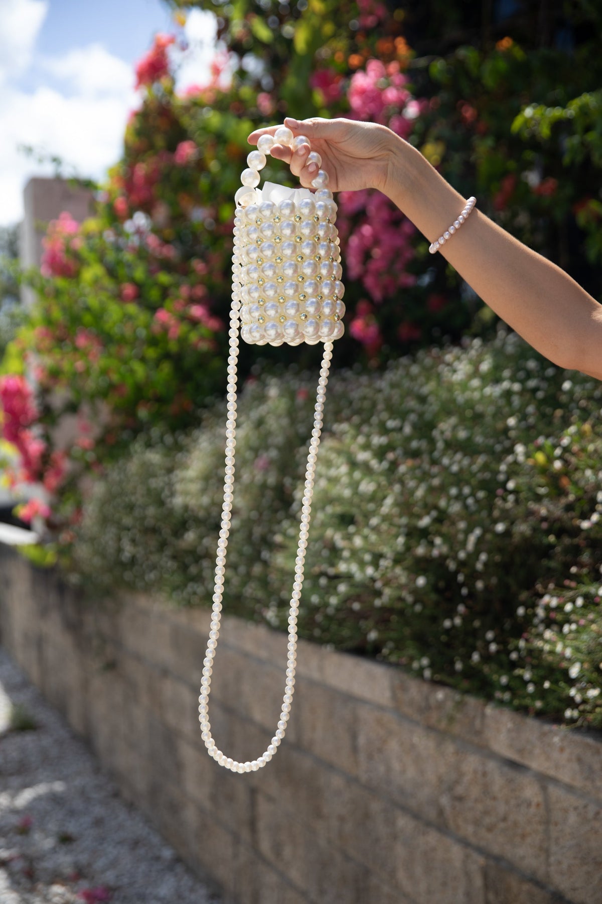 Eleanor Beaded Bag in Pearl – view 3 of 7