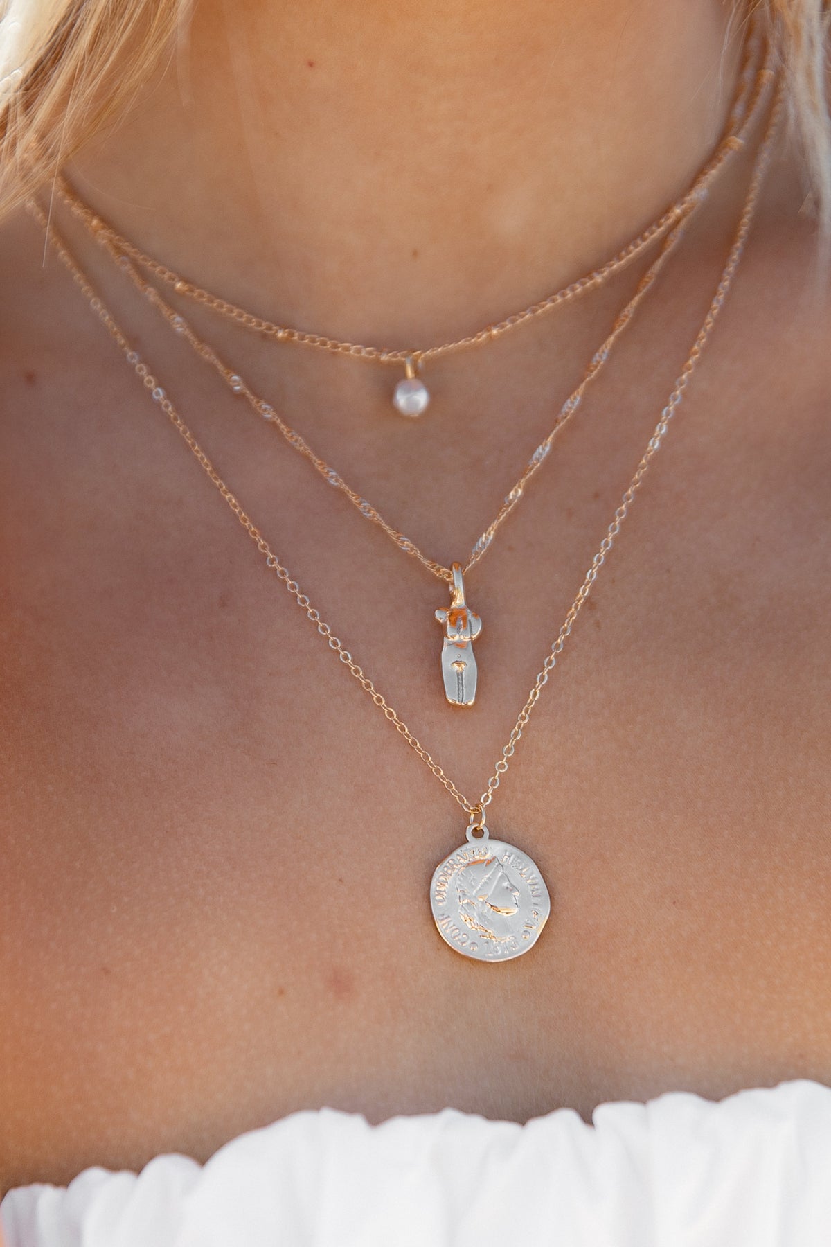 Enchante 5 Layer Necklace Set in Gold – view 3 of 8