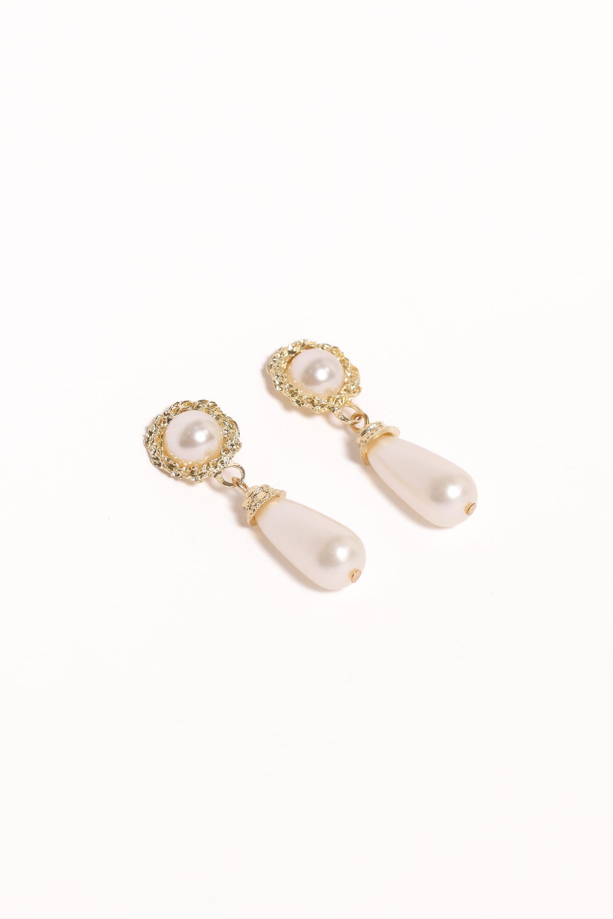 Estelle Earrings in Gold/Pearl – view 4 of 4