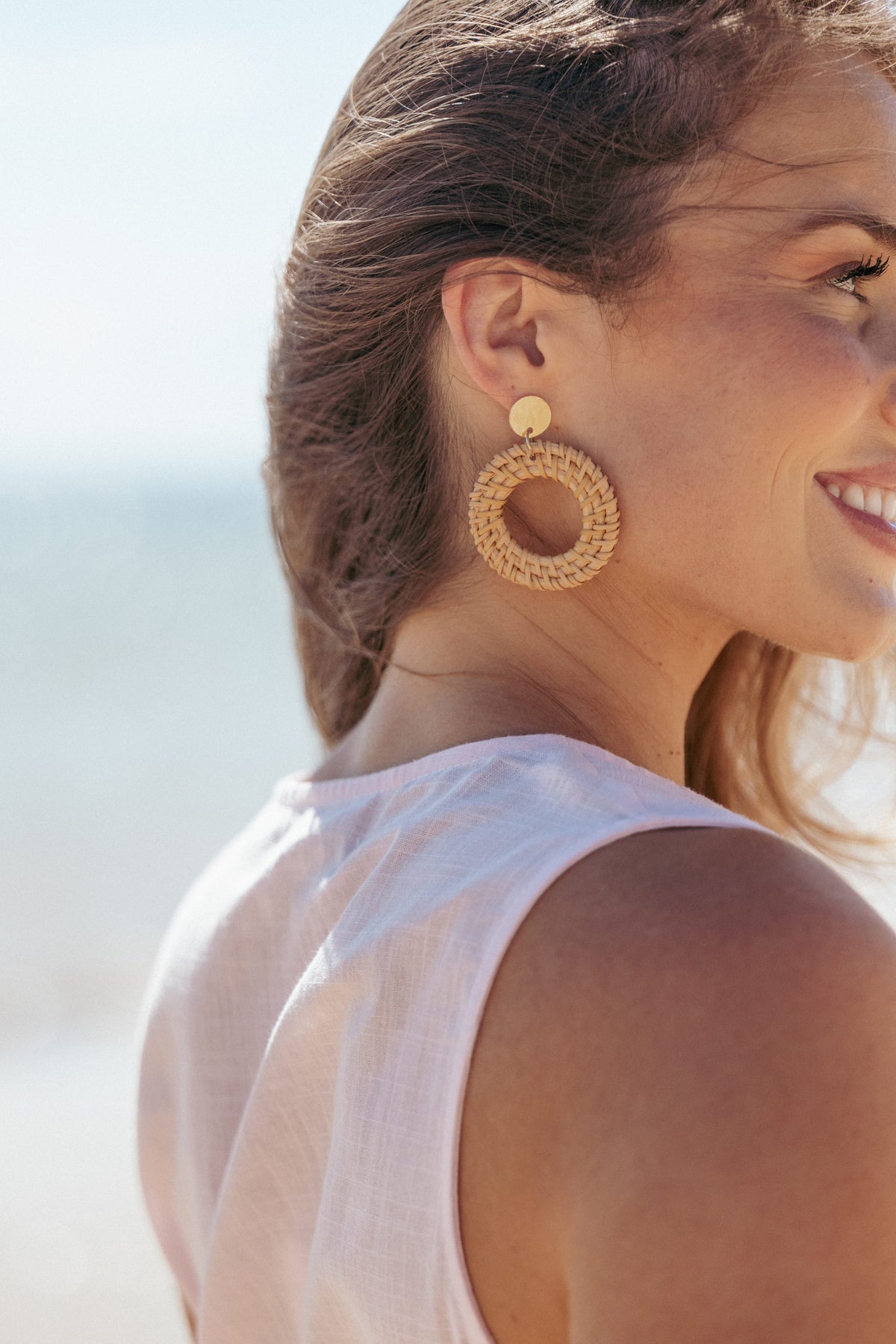 Esther Earrings in Tan – view 1 of 4