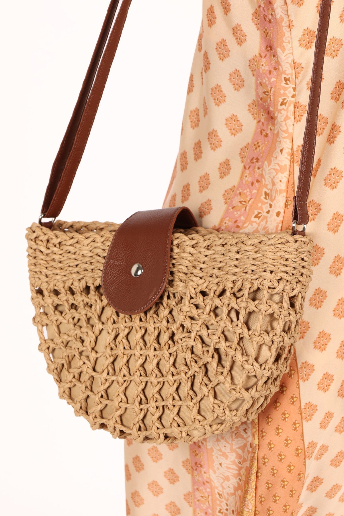 Isle Straw Crossbody Bag in Natural – view 5 of 6