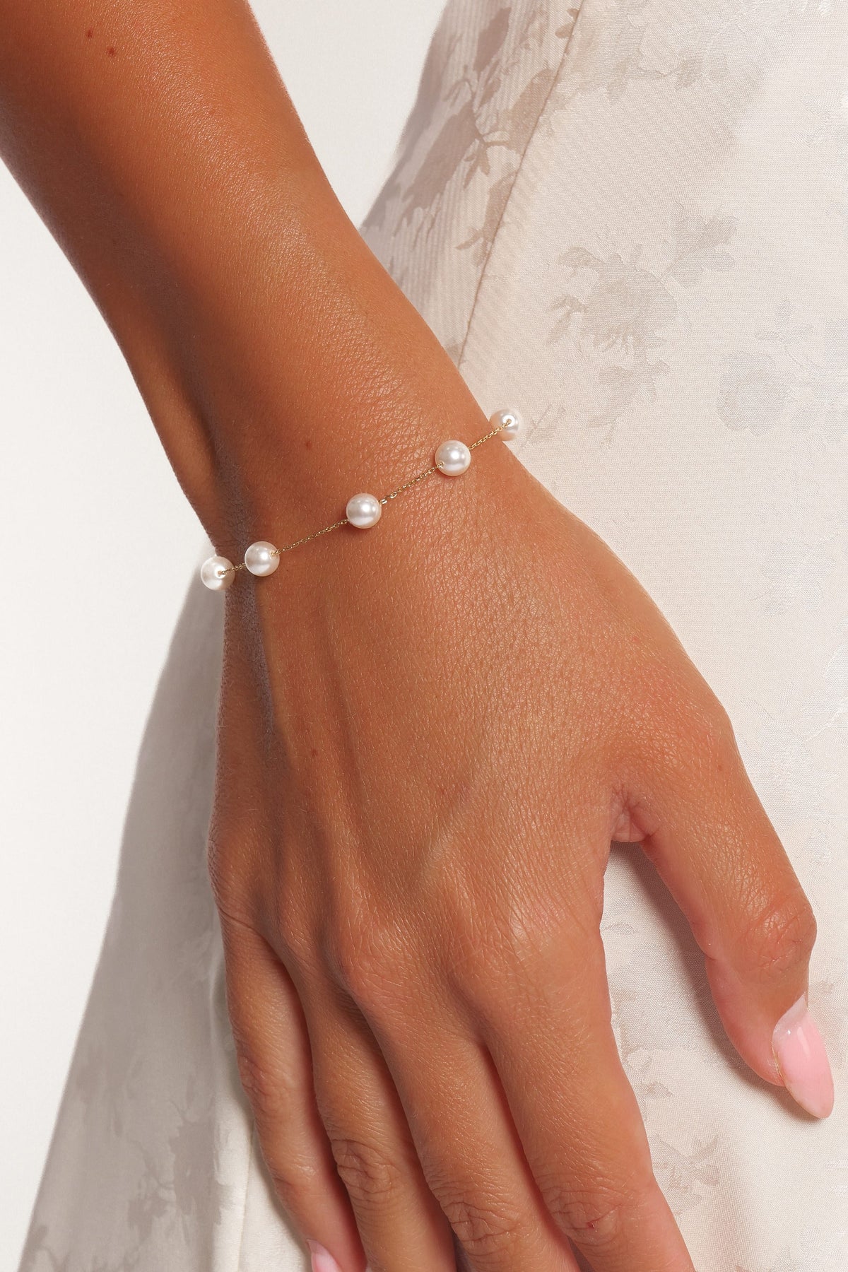 Jasmine Bracelet in Pearl – view 3 of 4