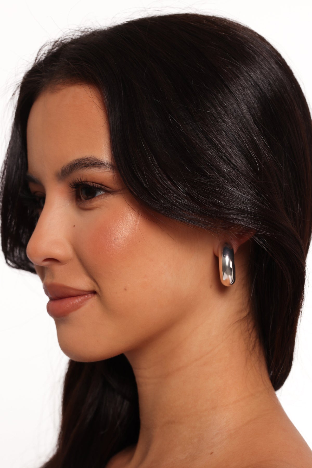 Katie Hoop Earrings in Silver – view 2 of 2