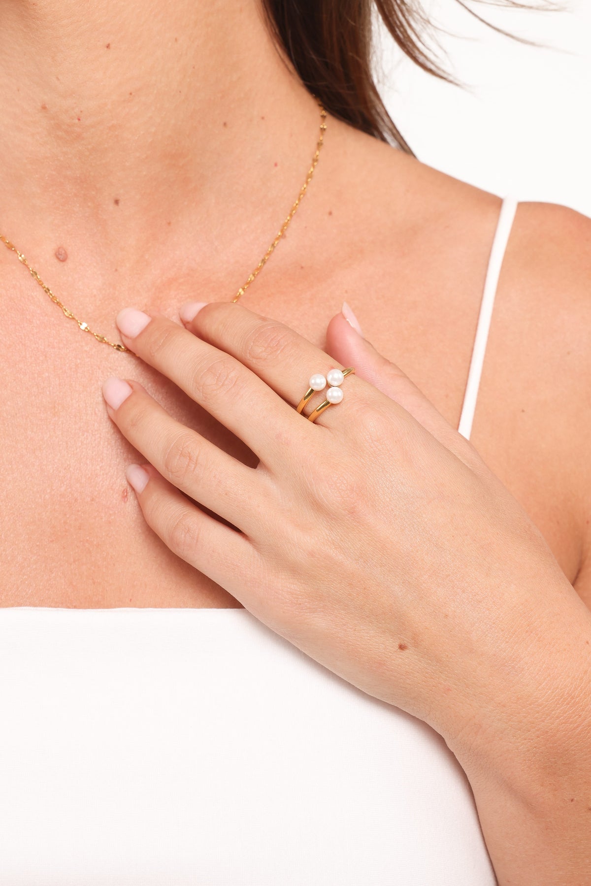 Kelsey Pearl Ring in Gold – view 4 of 4