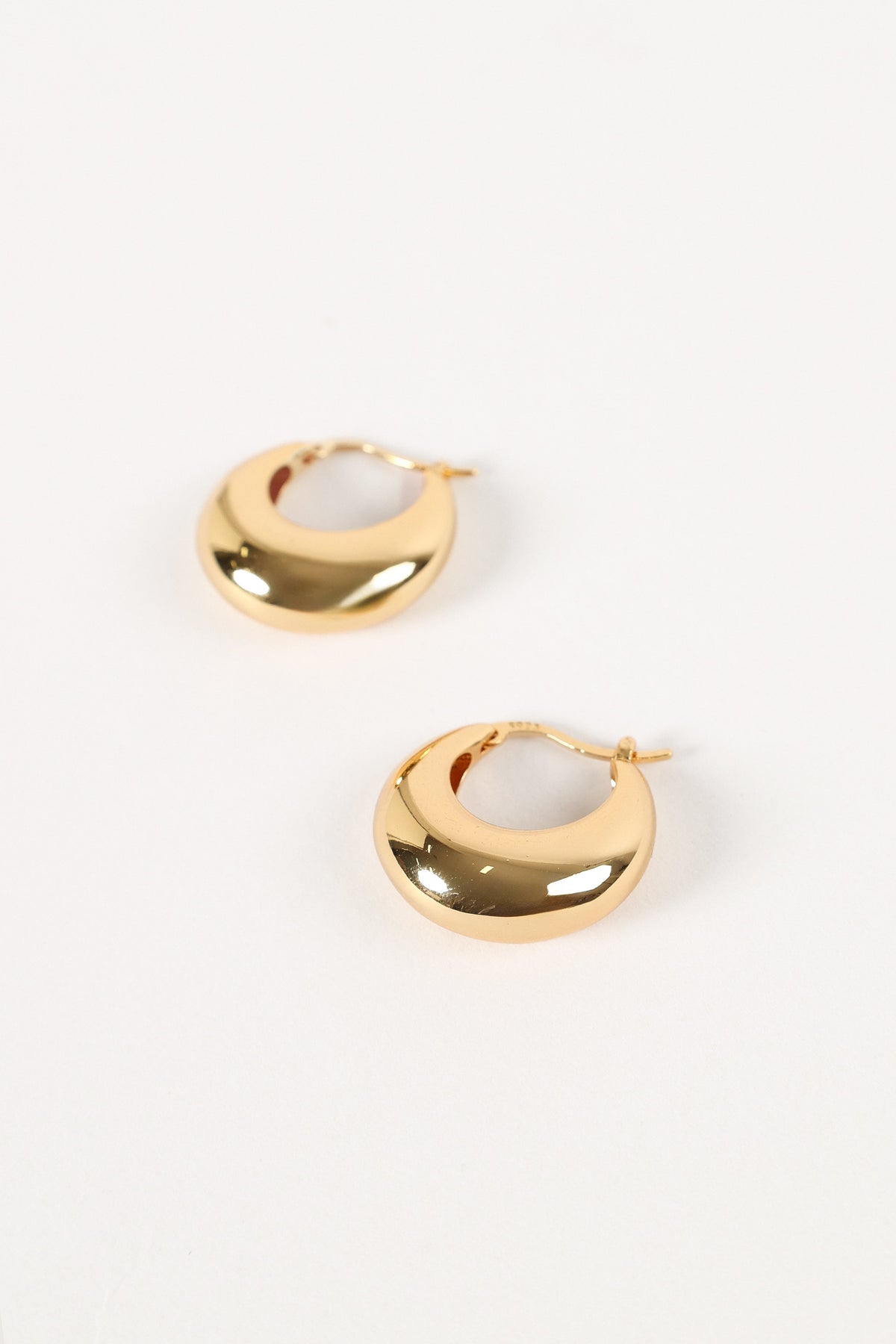 Lainey Hoop Earrings in Gold – view 2 of 2