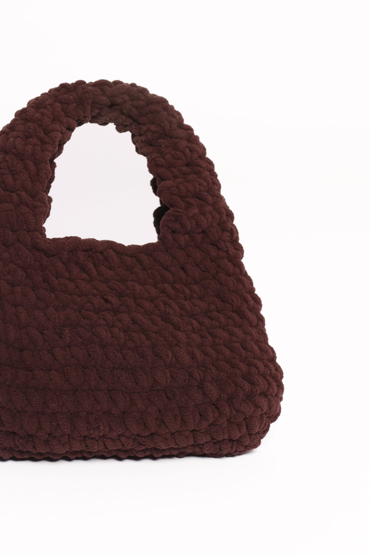 Lani Knitted Handbag in Chocolate – view 3 of 3