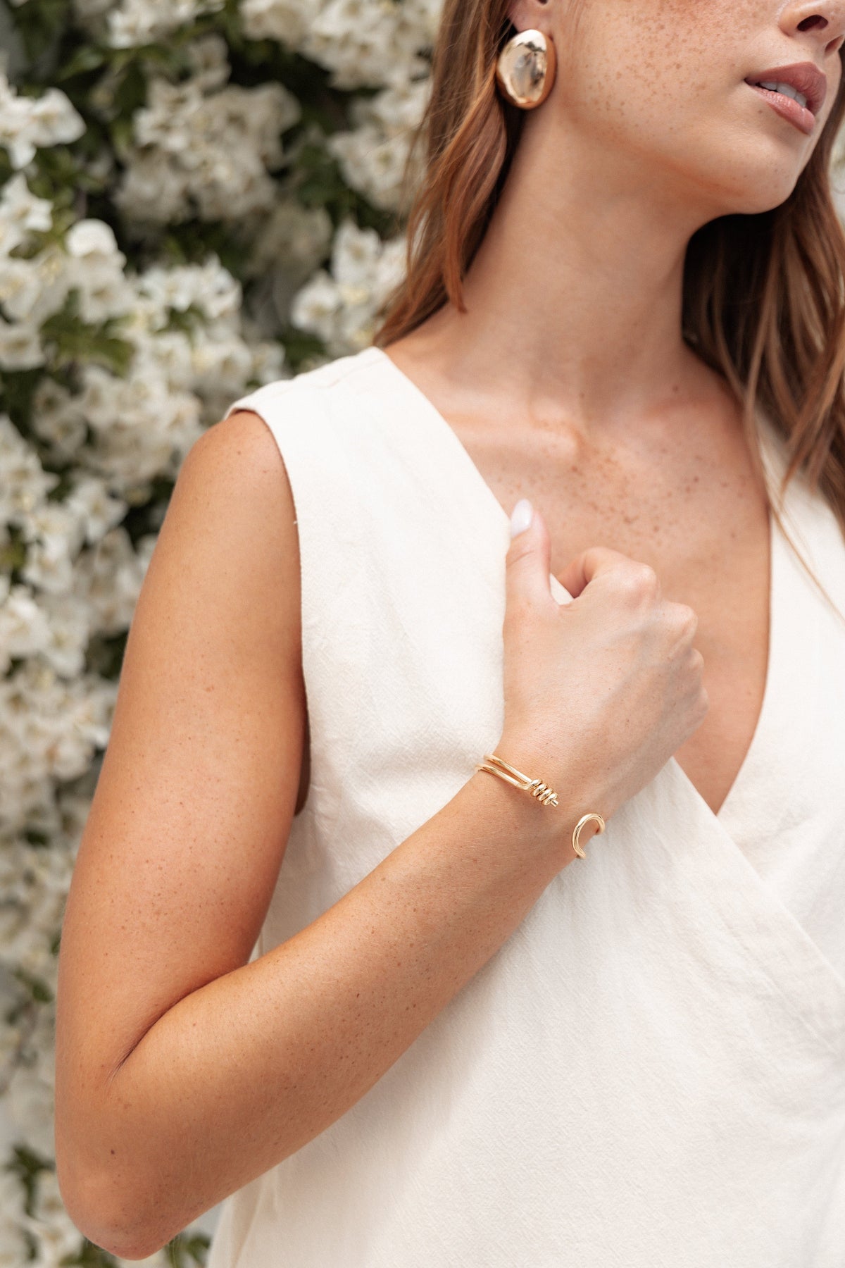 Lenora Cuff Bracelet in Gold – view 1 of 3
