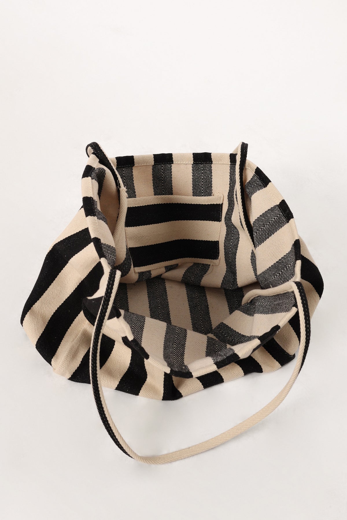 Lydia Beach Bag in Black Stripe – view 6 of 6