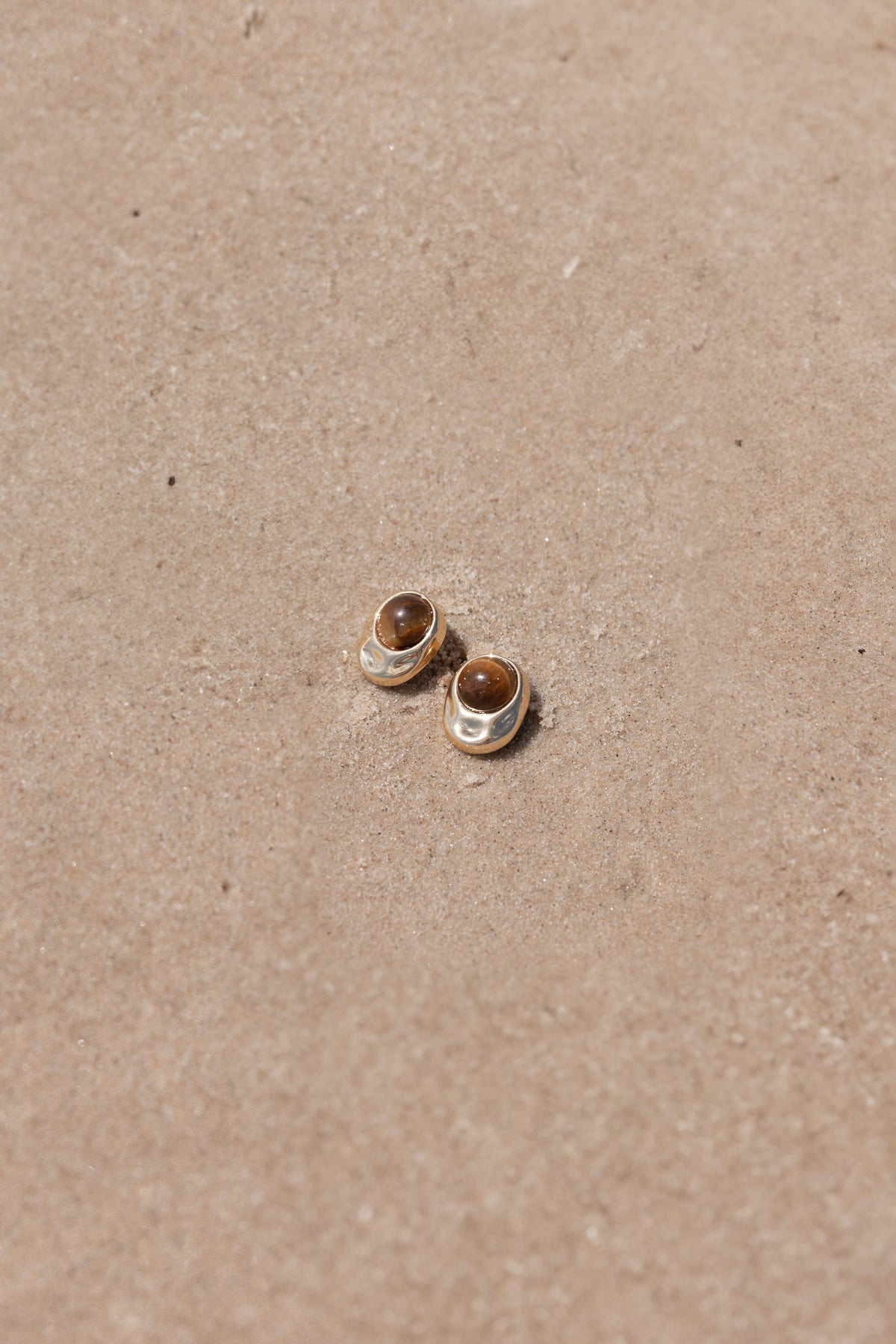 Nova Earrings in Brown/Gold – view 2 of 5