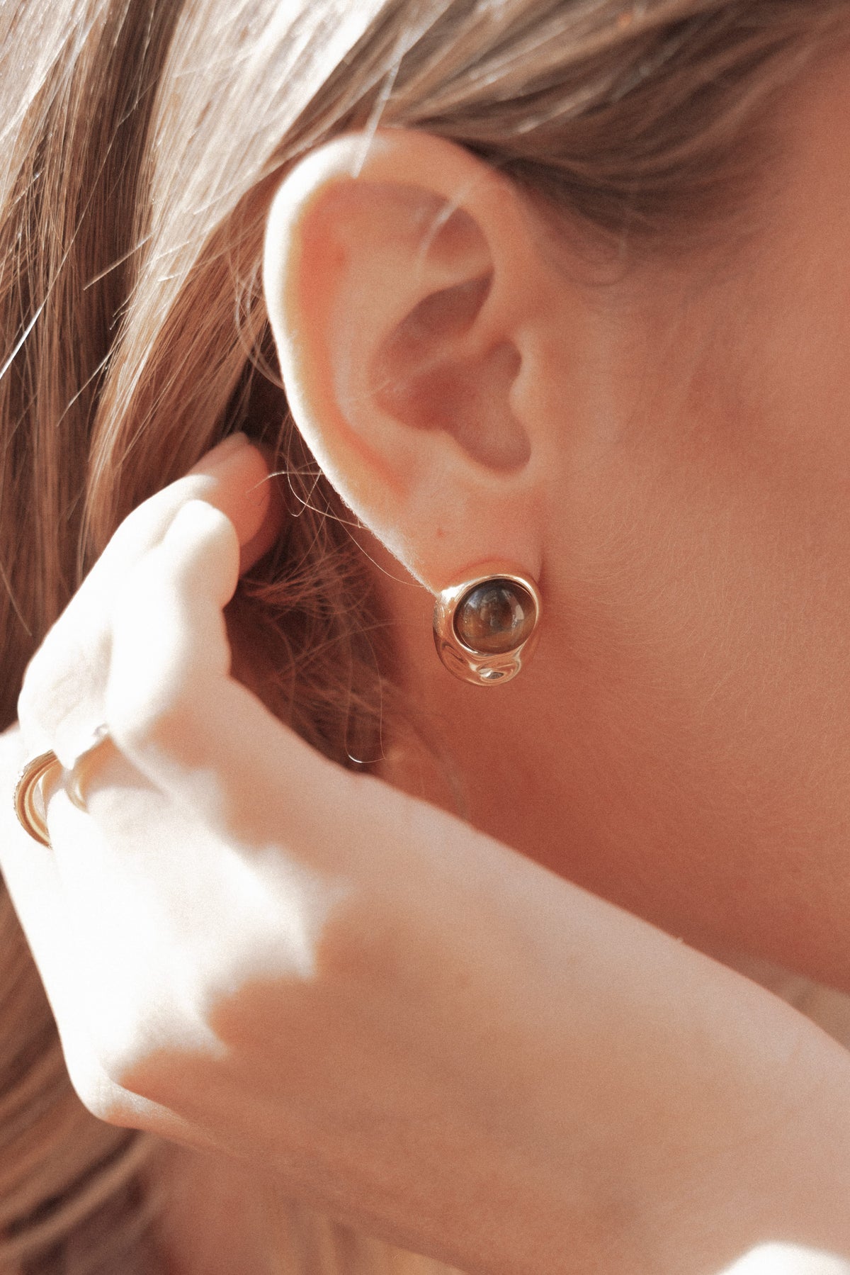 Nova Earrings in Brown/Gold – view 1 of 5