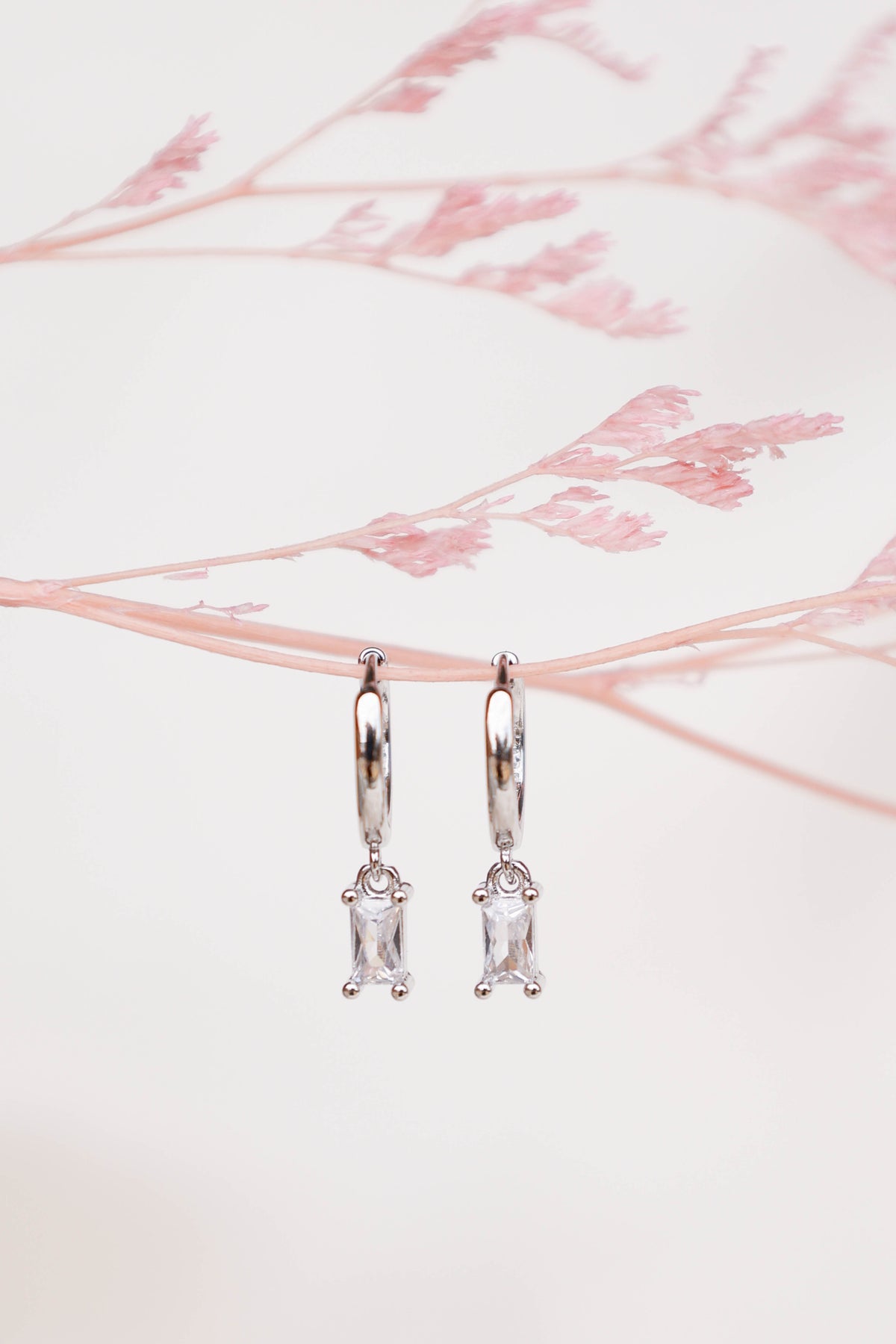 Sadie Drop Earrings in Silver – view 1 of 3