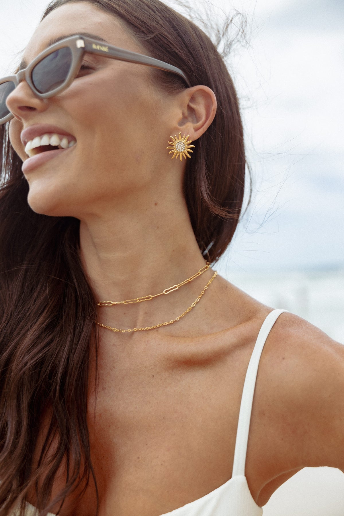Soleil Earrings in Gold – view 1 of 4