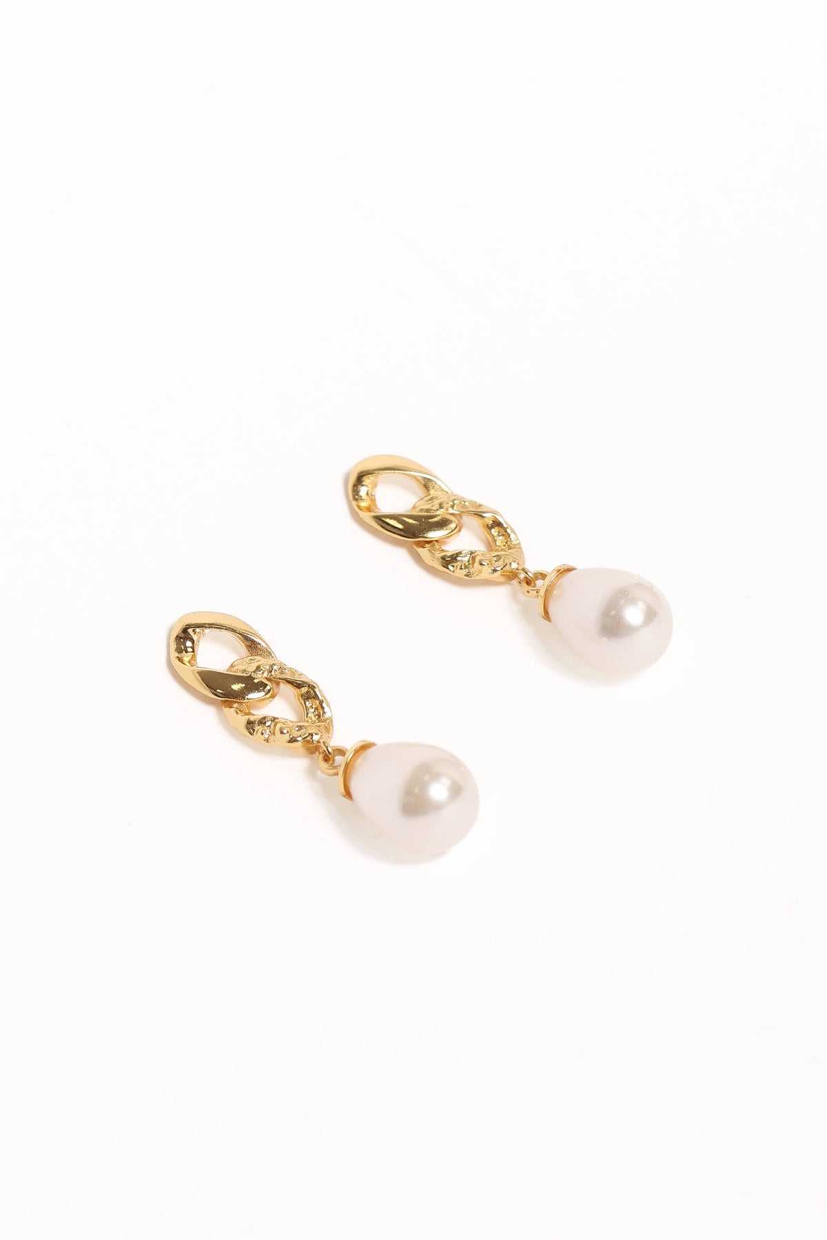 Tallulah Earrings in Gold/Pearl – view 3 of 3