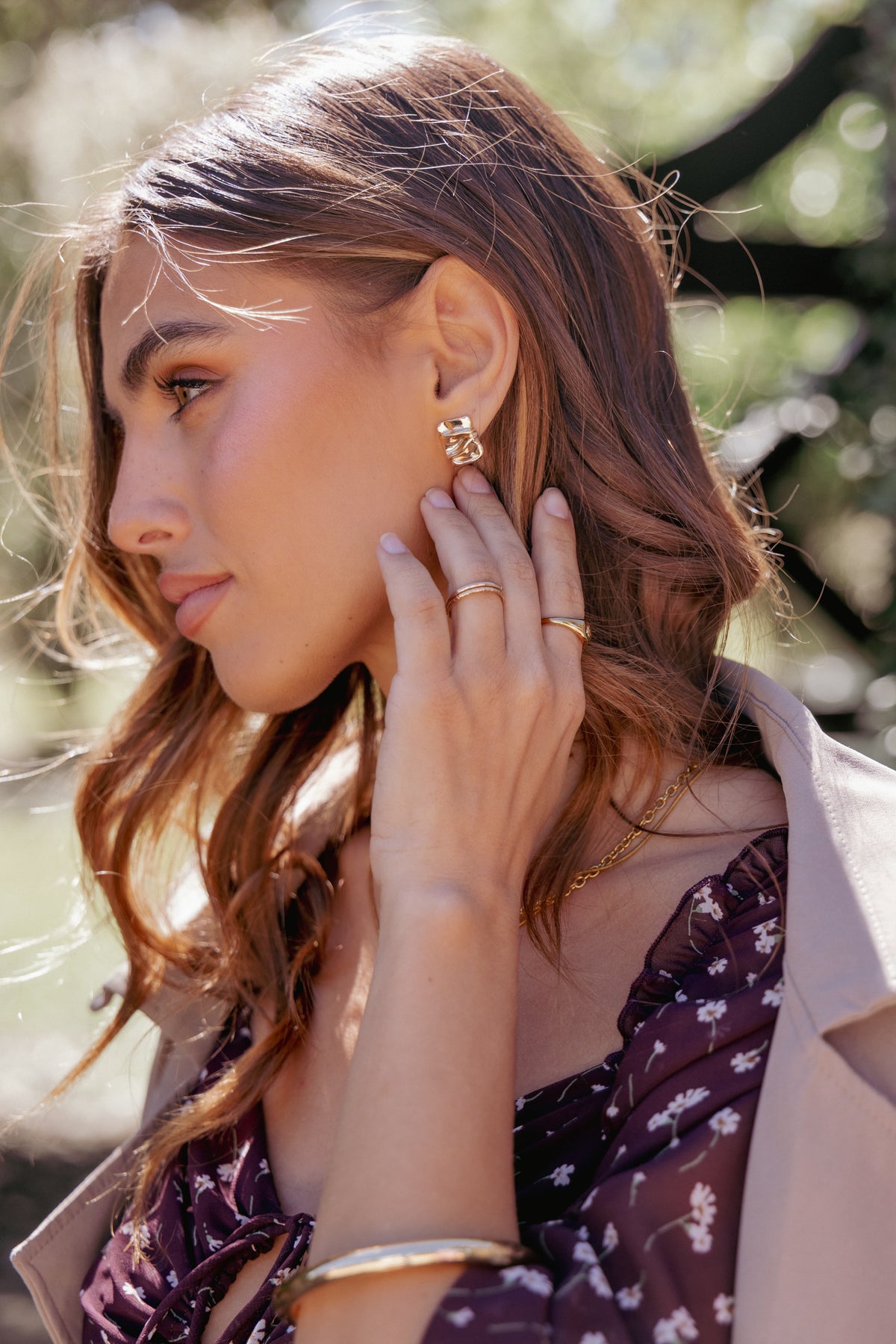 Uma Earrings in Gold – view 1 of 5