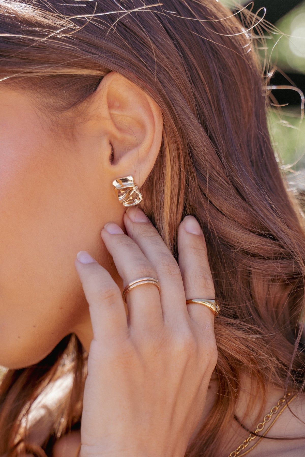 Uma Earrings in Gold – view 5 of 5