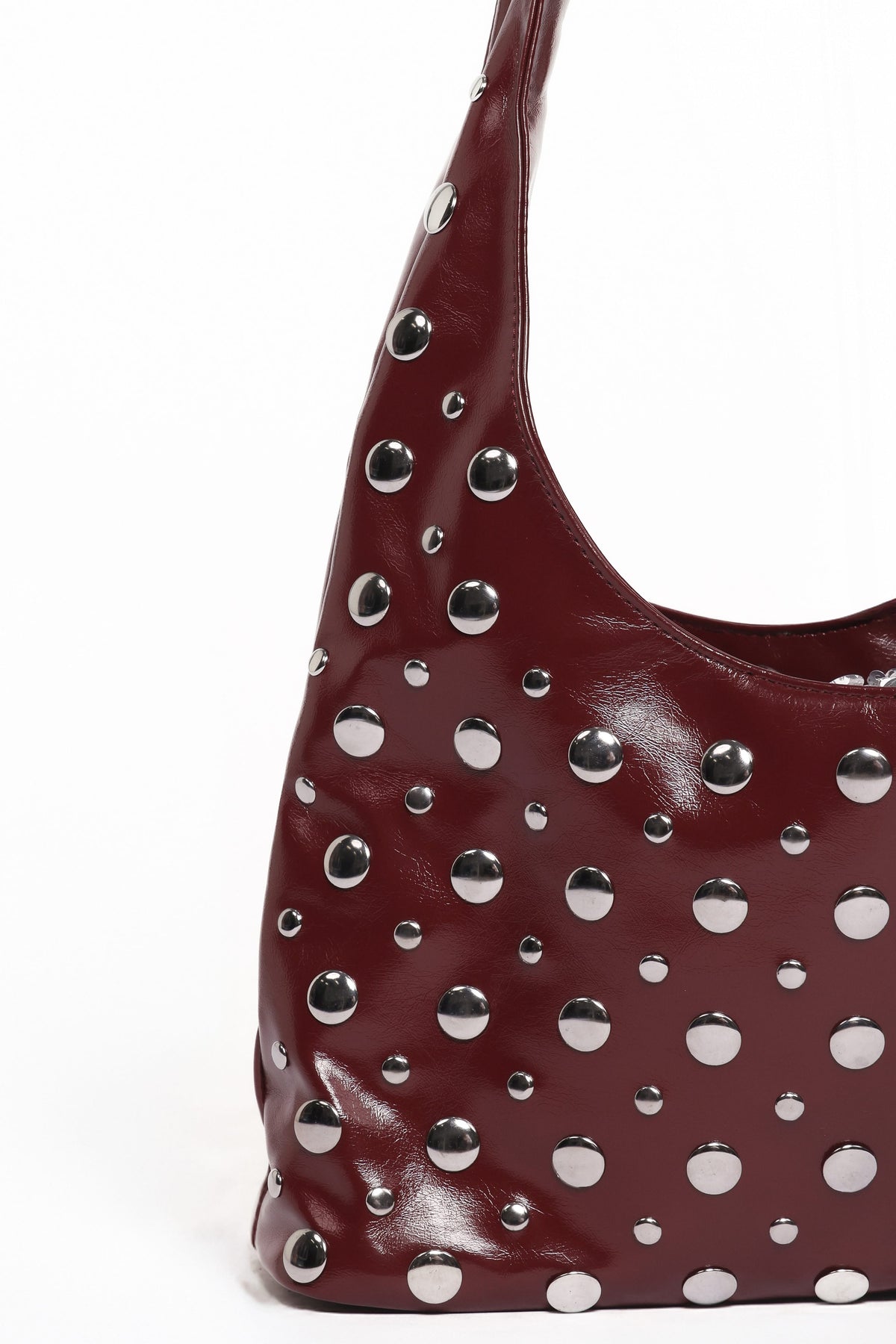 Valerie Studded Bag in Red – view 3 of 4
