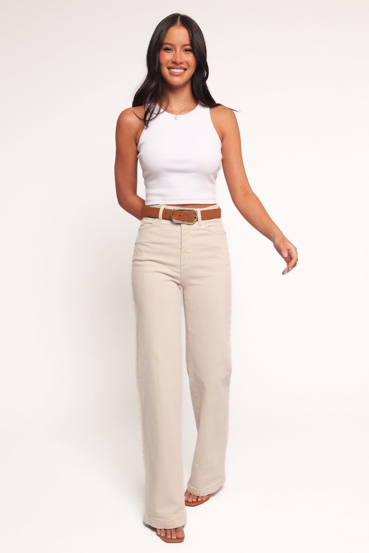 Abrand 94 High Wide Jeans in Bone – view 2 of 5