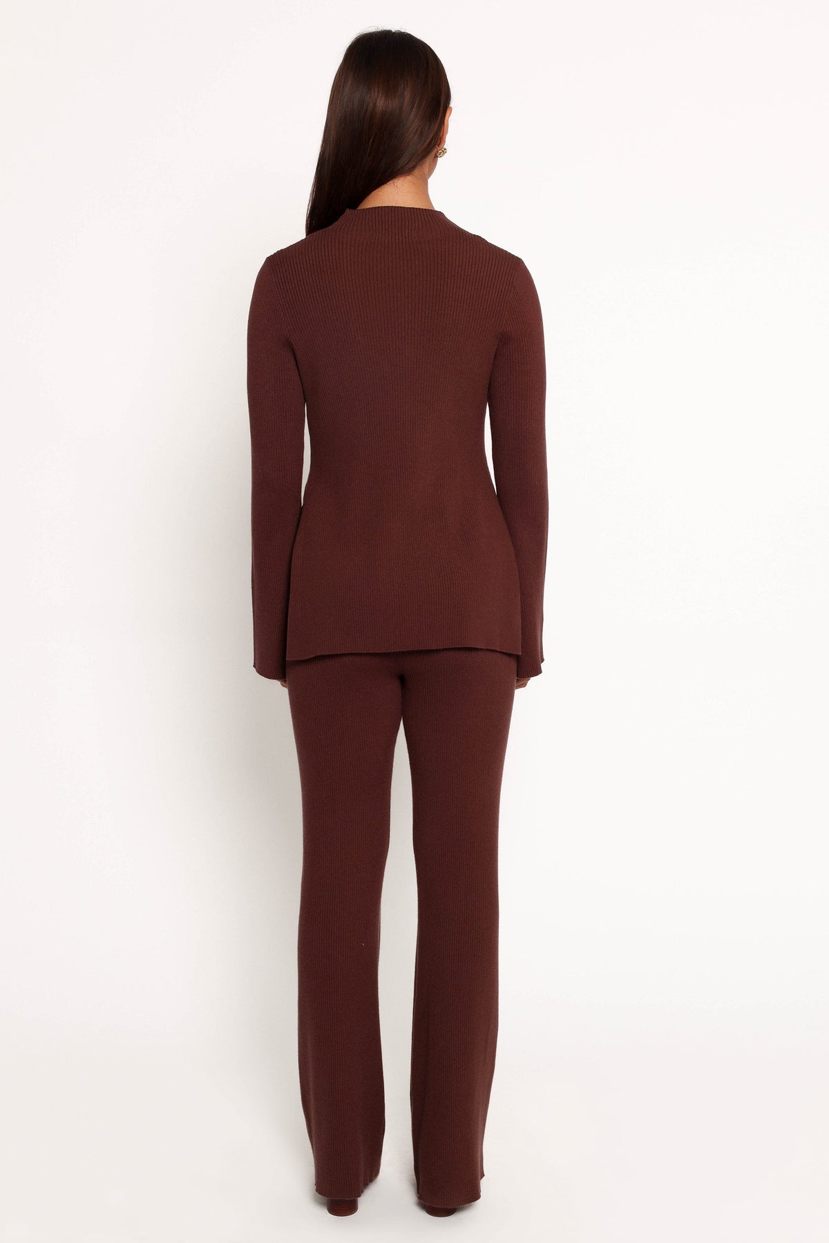Adrienne Knit Pant in Chocolate – view 4 of 6
