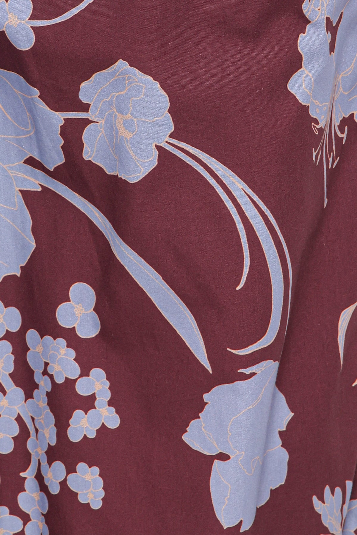 Aine Wide Leg Tailored Pant in Burgundy Floral – view 7 of 8