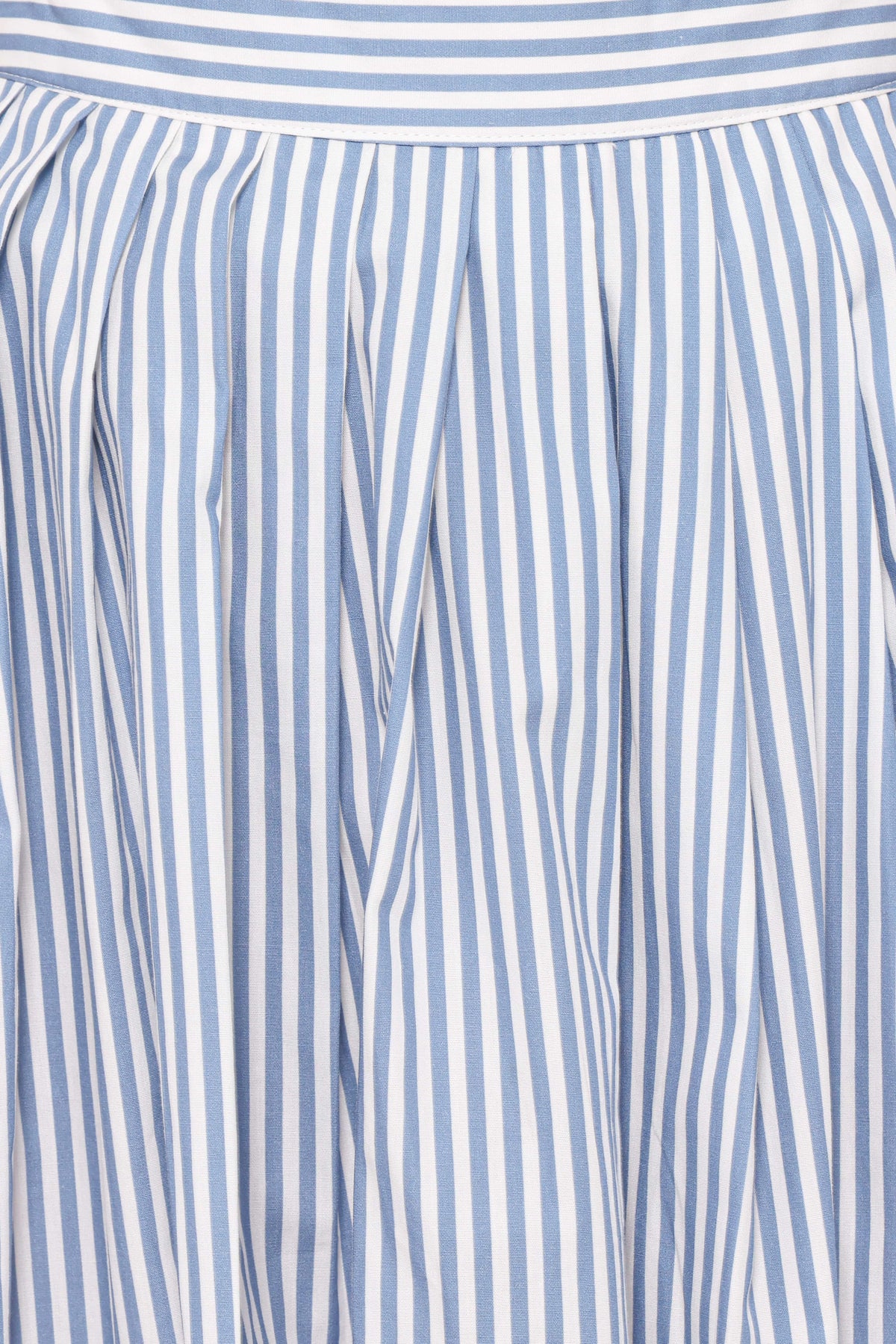 Amaya Pleated Mini Skirt in Blue Stripe – view 7 of 8