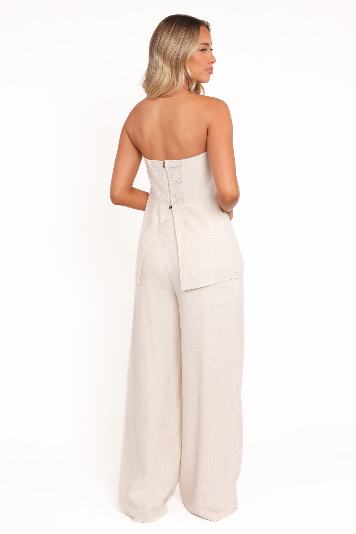 Arles Wide Leg Pants in Oatmeal – view 5 of 7