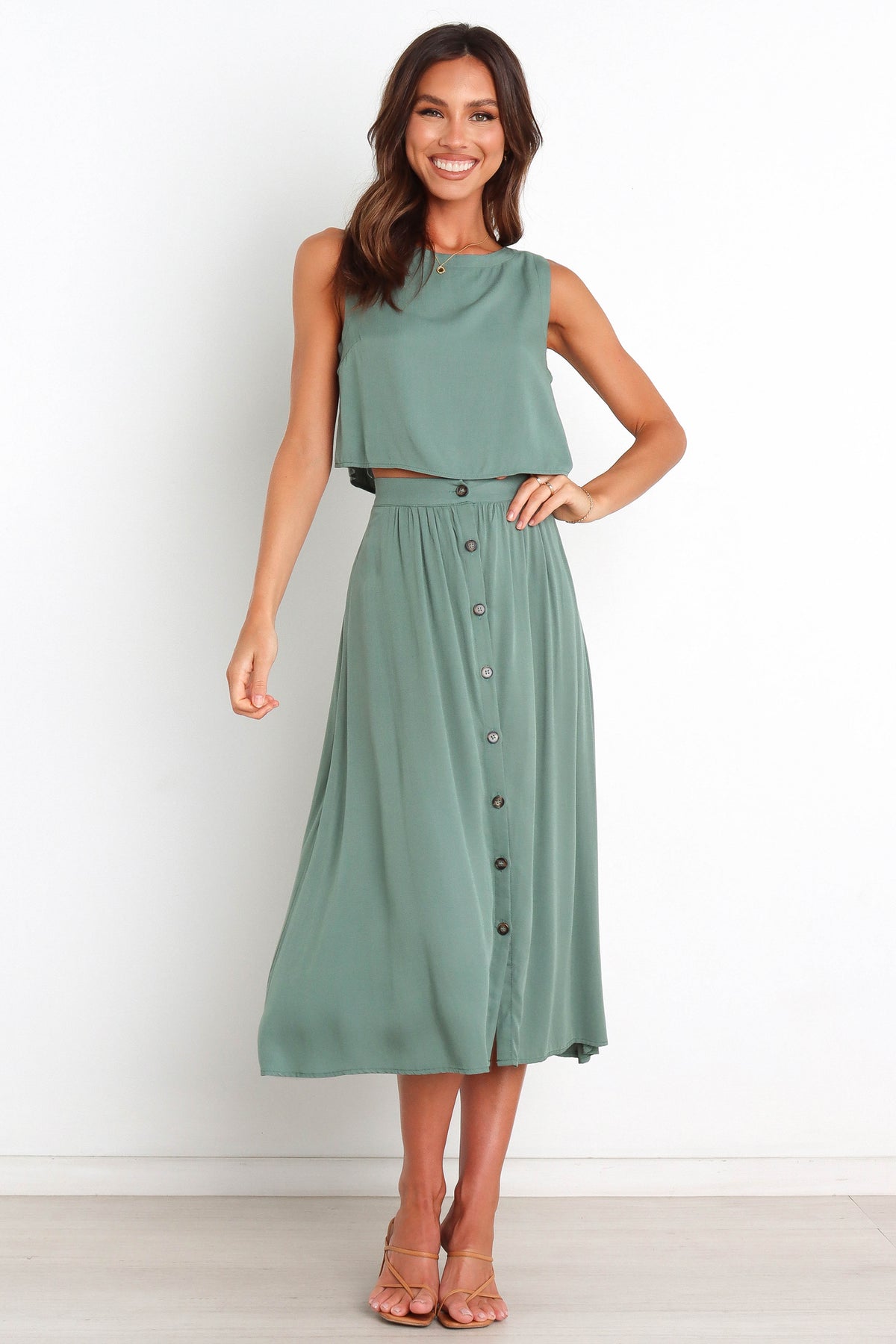 Ava Skirt in Green – view 1 of 7