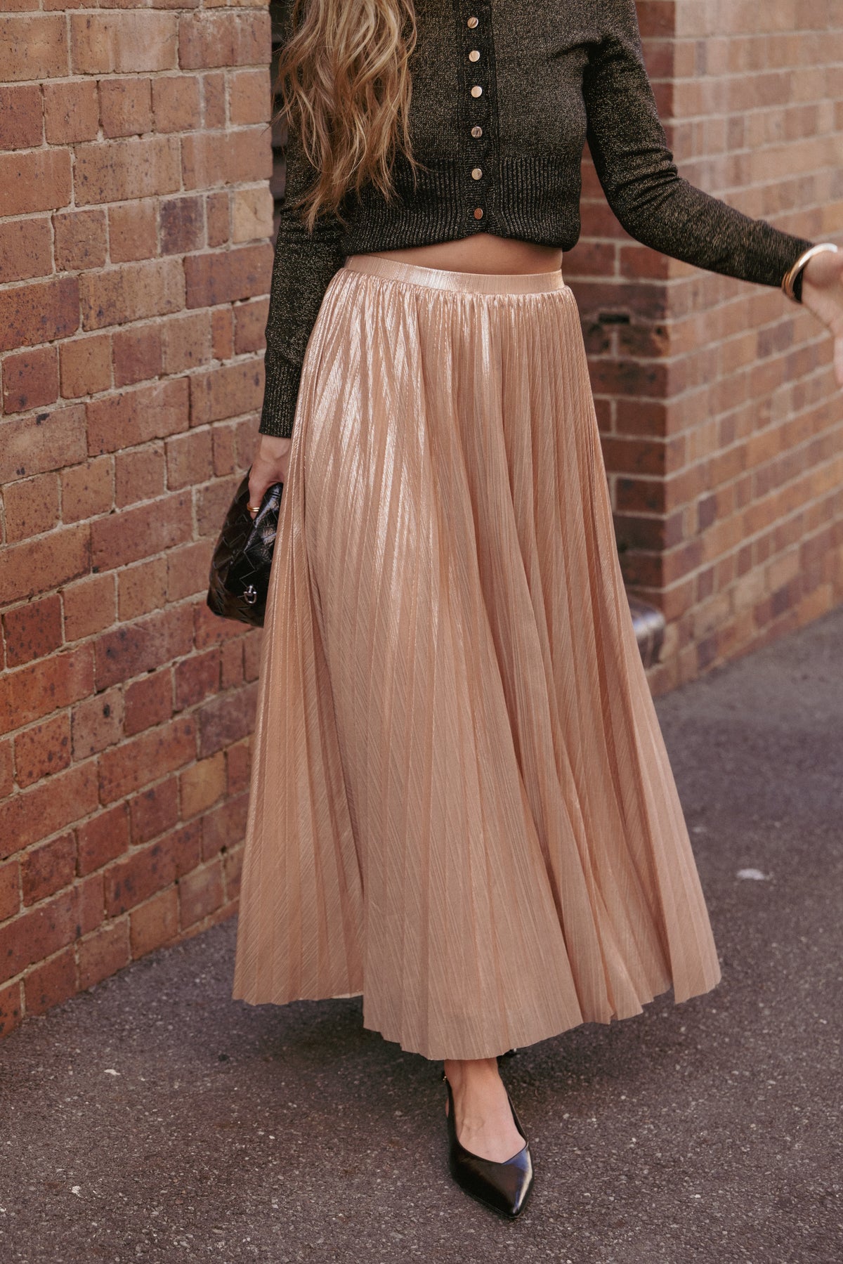 Bethy Maxi Skirt in Gold – view 8 of 8
