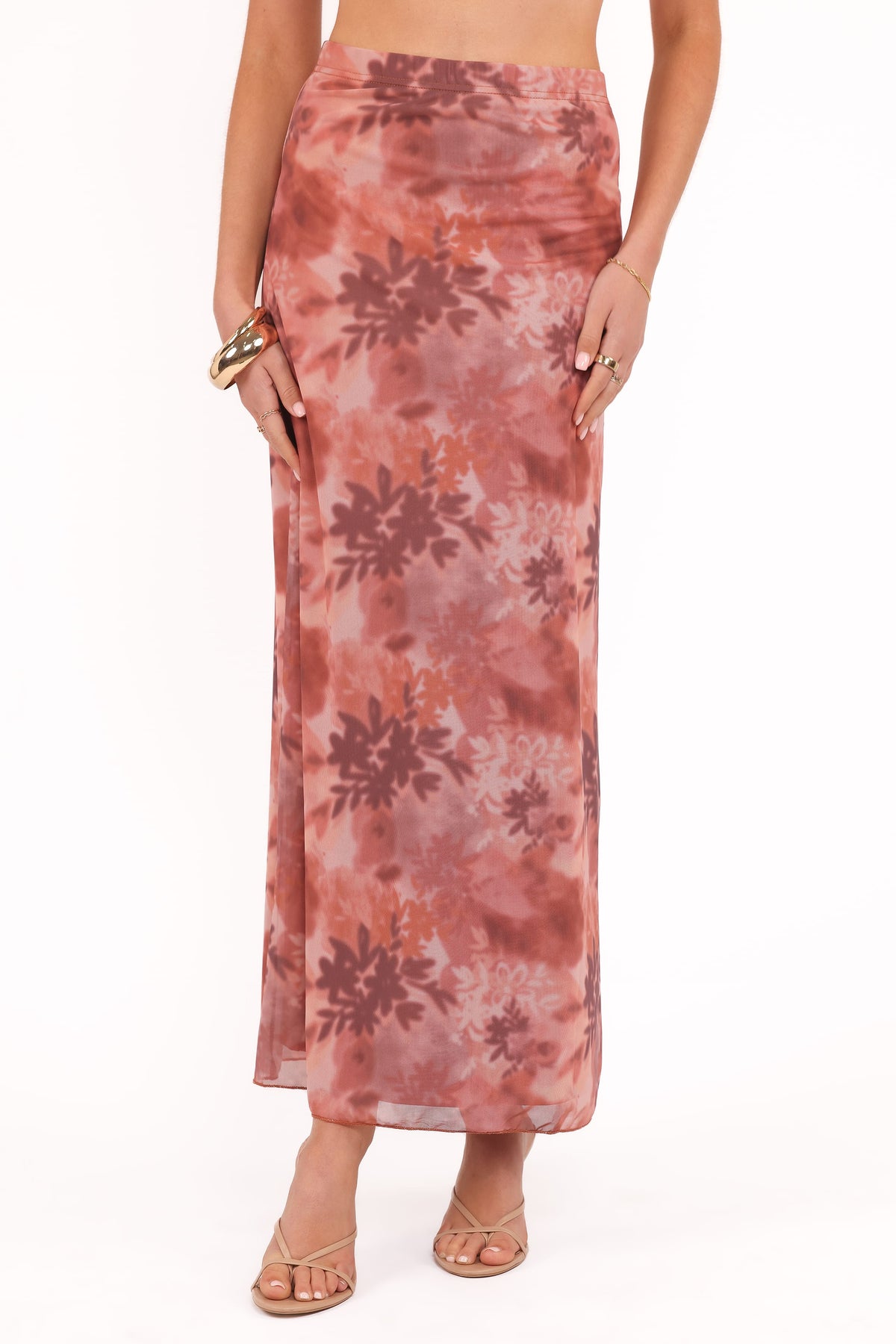 Bloise Maxi Skirt in Blurred Botanics – view 3 of 6