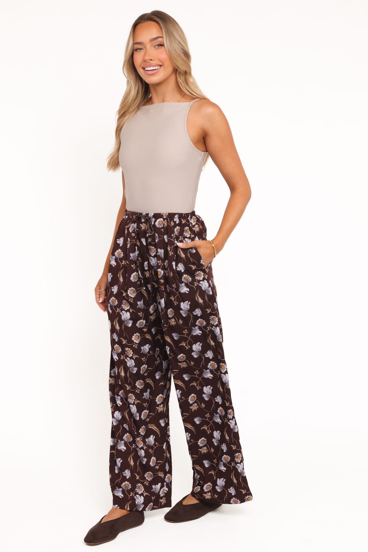 Calantha Wide Leg Pants in Fall Floral – view 4 of 7