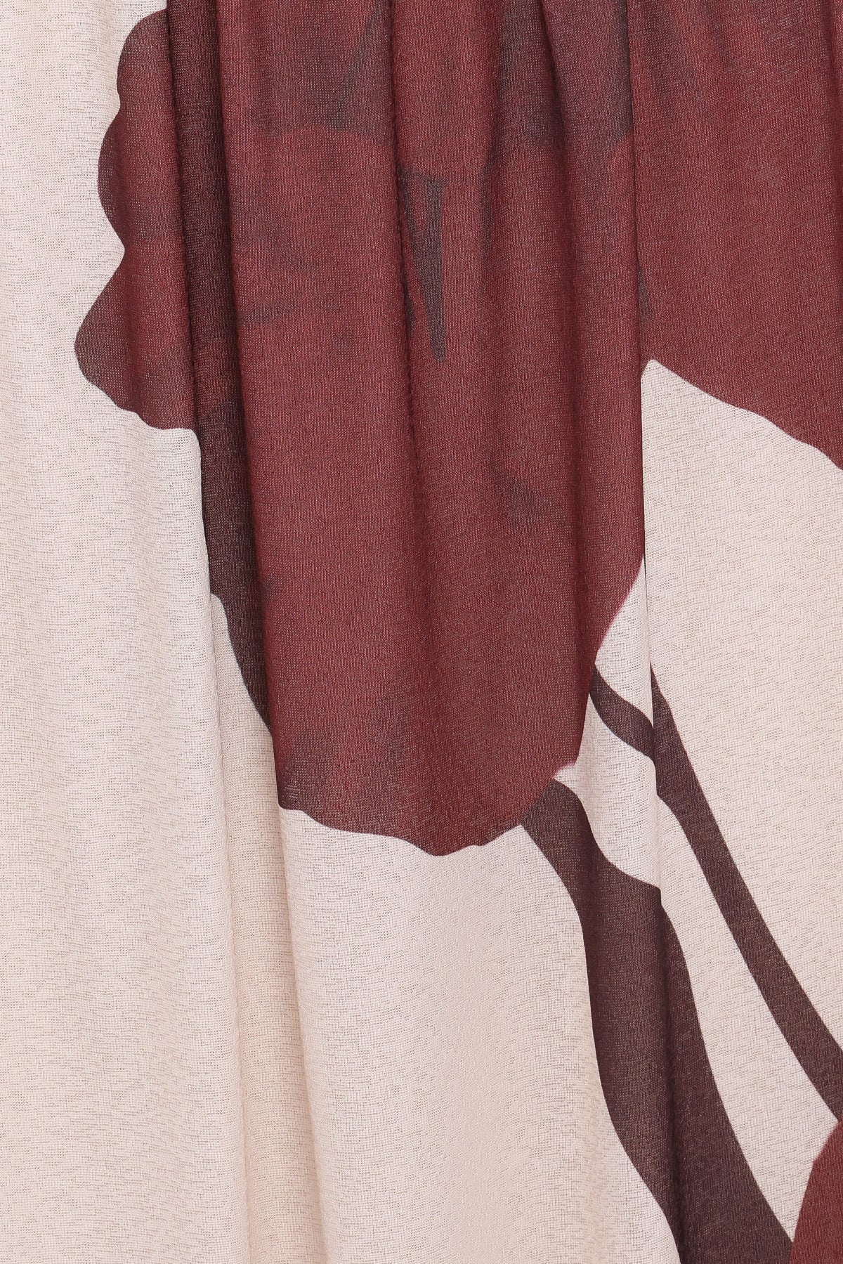 Cascade Maxi Skirt in Cream Brown Floral – view 6 of 6