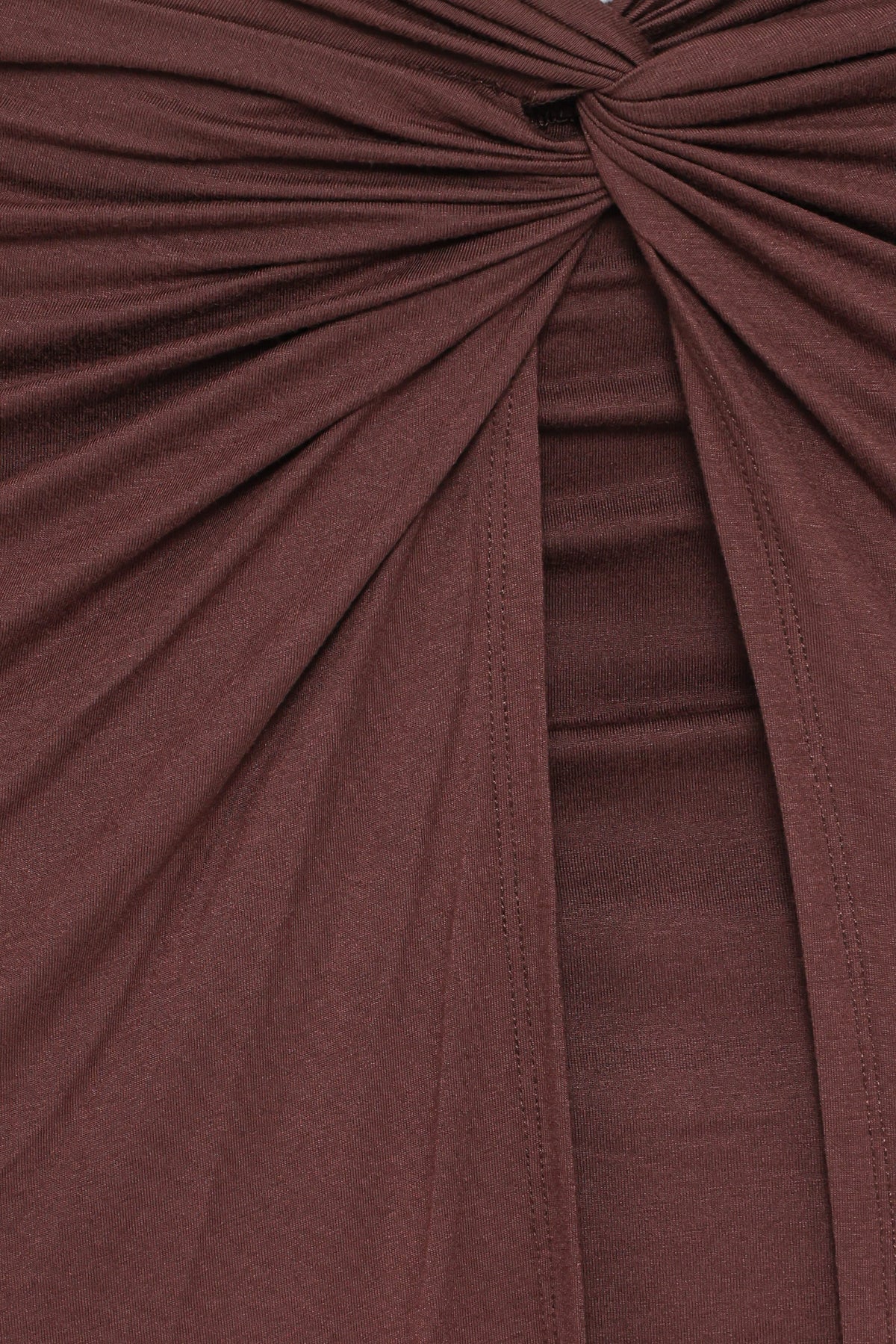 Cassandra Sarong Skirt in Dark Brown – view 5 of 5