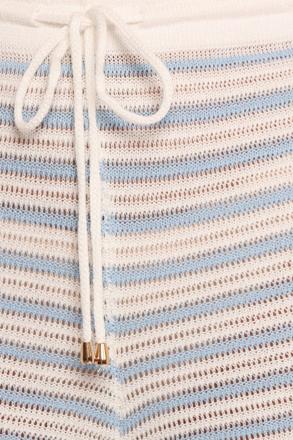 Cherie Knit Short in Cream Sky Blue – view 10 of 11